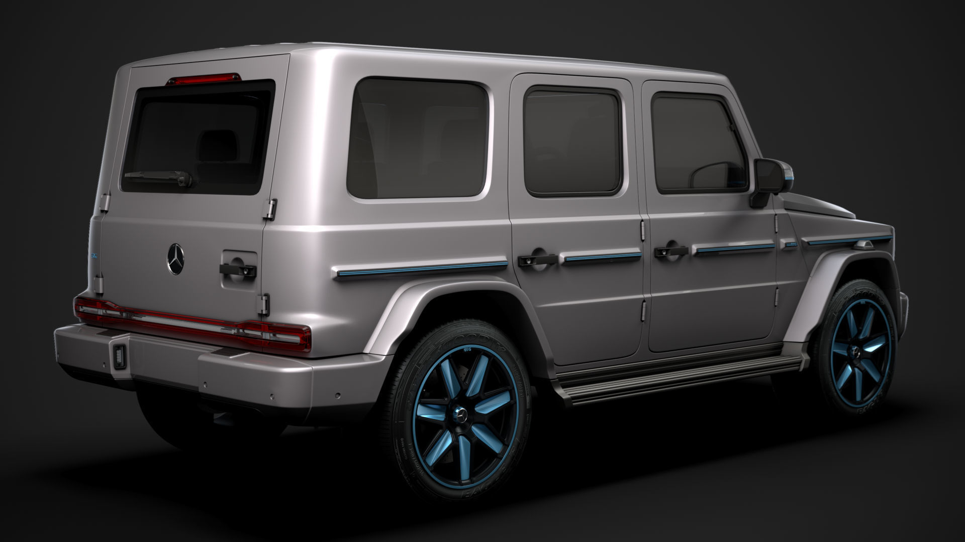 Mercedes Benz EQG 2022 3D model_4