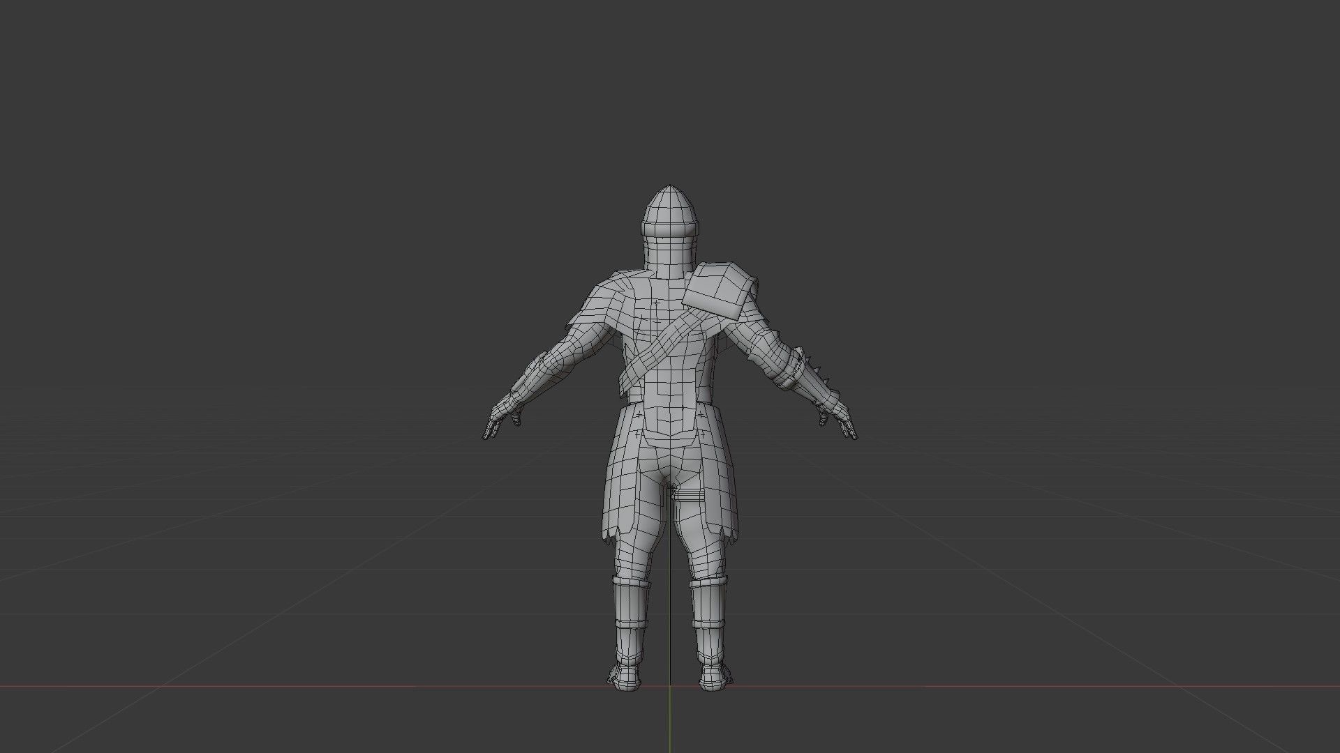 Barbarian Warrior Low-poly 3D model_30