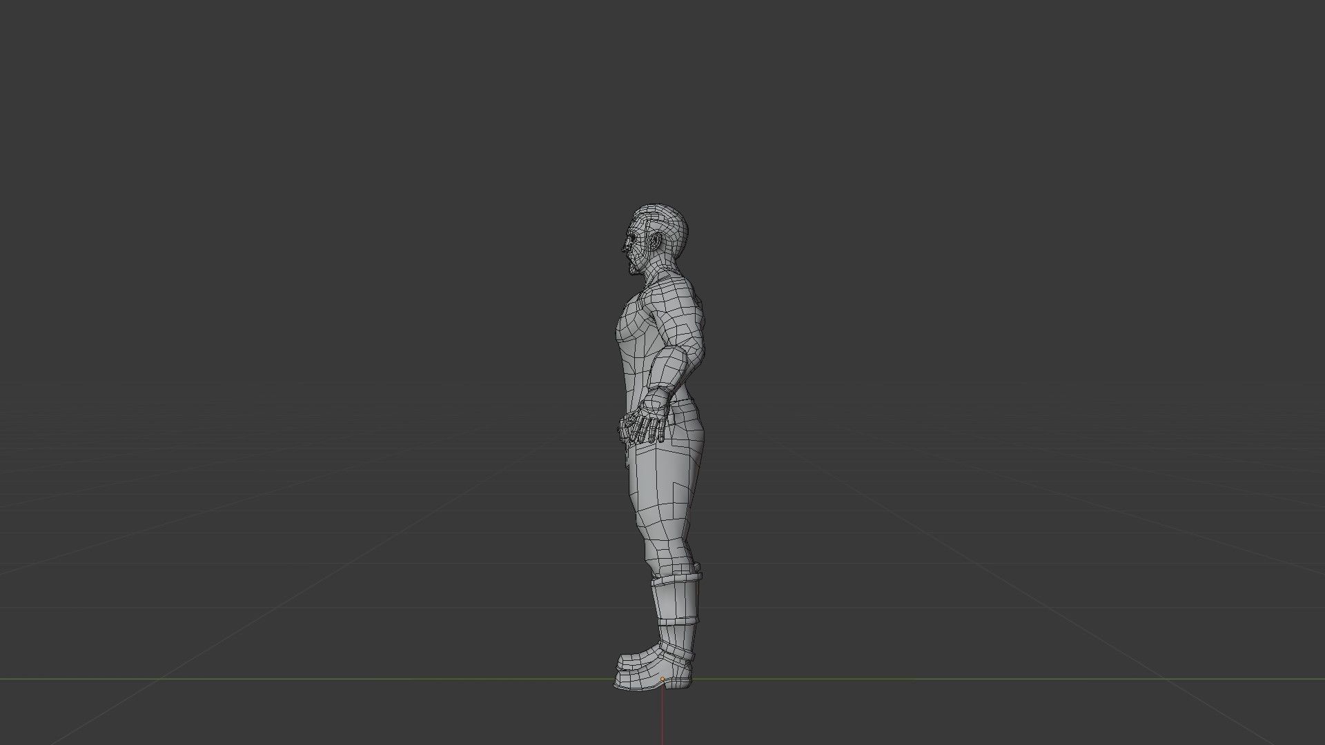 Barbarian Warrior Low-poly 3D model_44