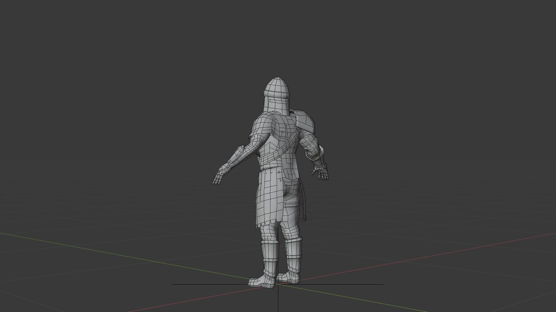 Barbarian Warrior Low-poly 3D model_29