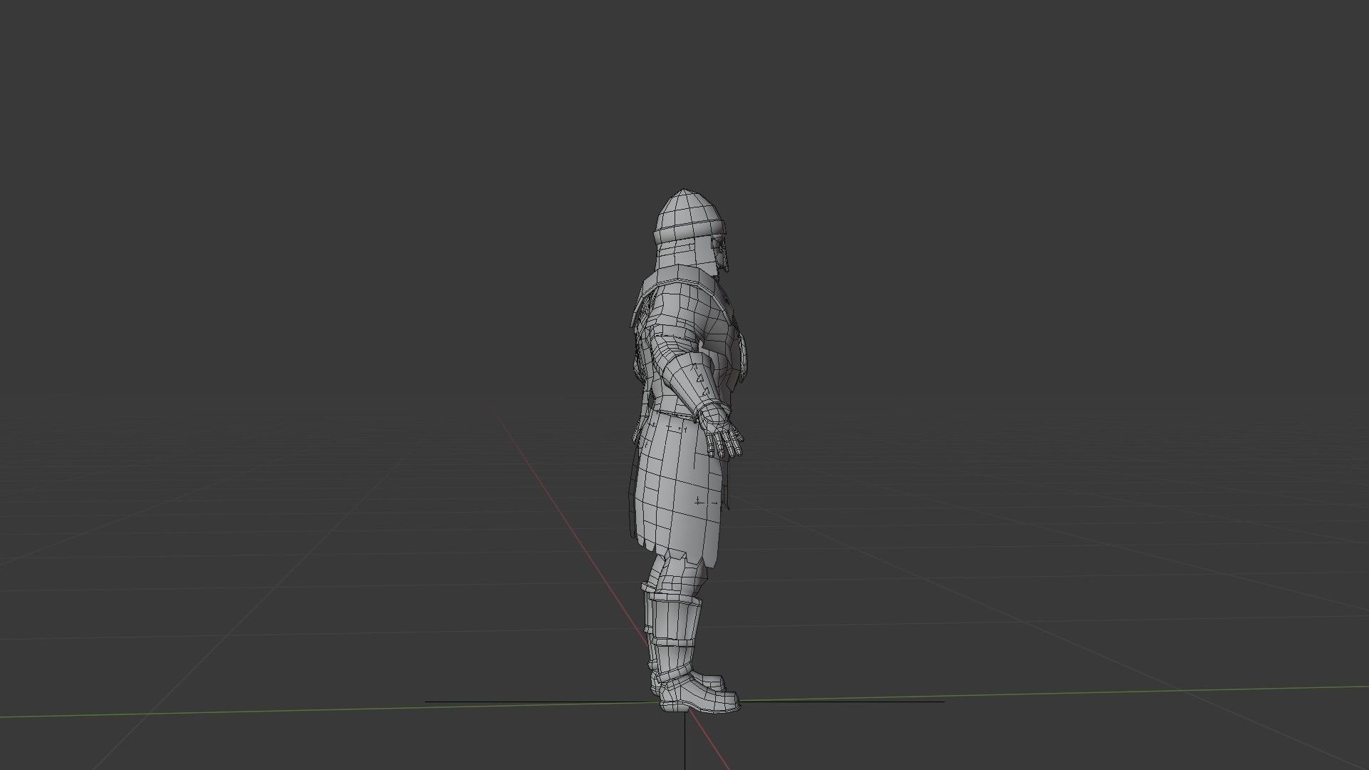 Barbarian Warrior Low-poly 3D model_32