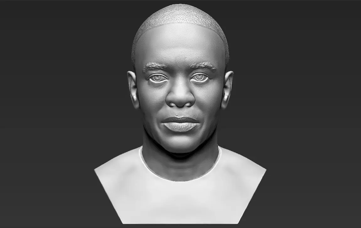 Dr Dre bust 3D printing ready stl obj formats 3D print model_0