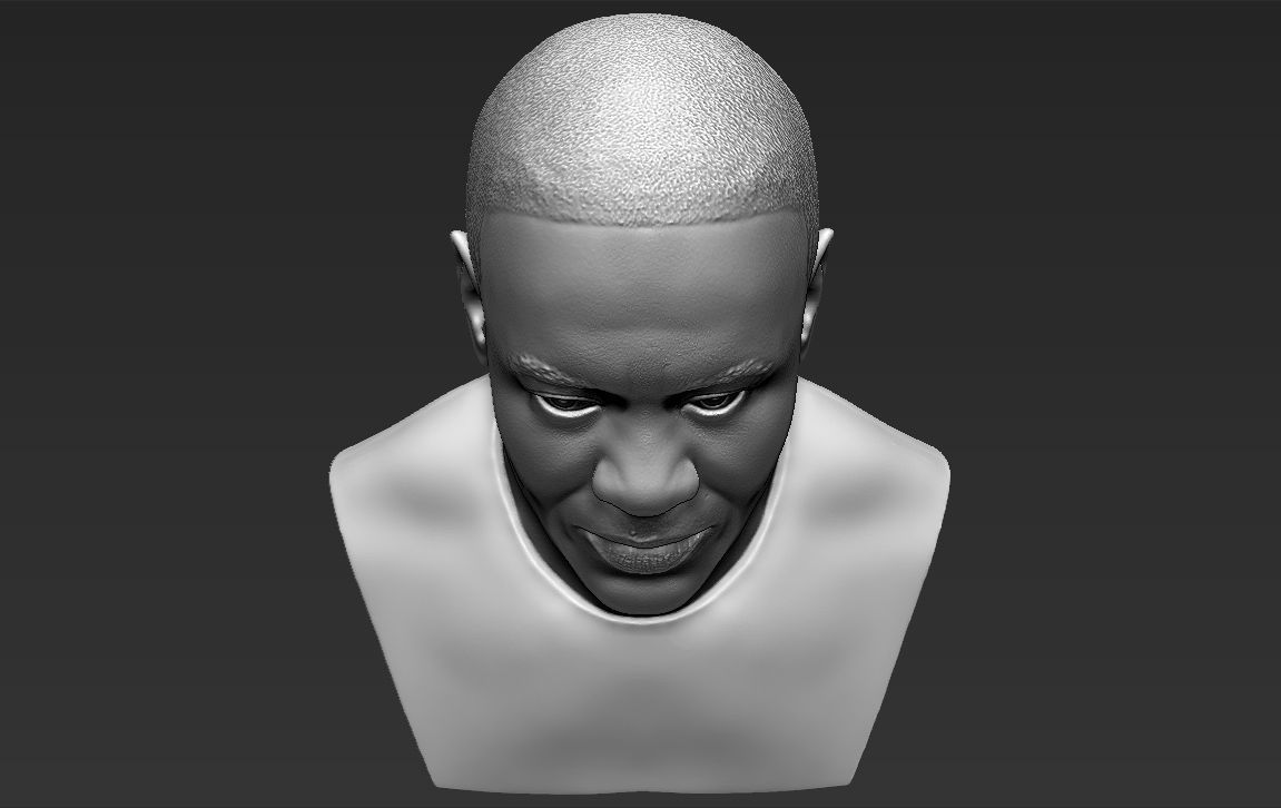 Dr Dre bust 3D printing ready stl obj formats 3D print model_13