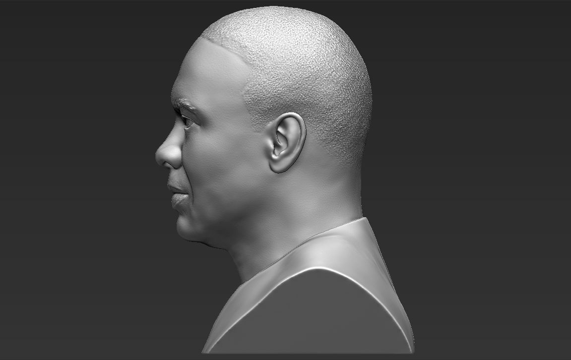 Dr Dre bust 3D printing ready stl obj formats 3D print model_3