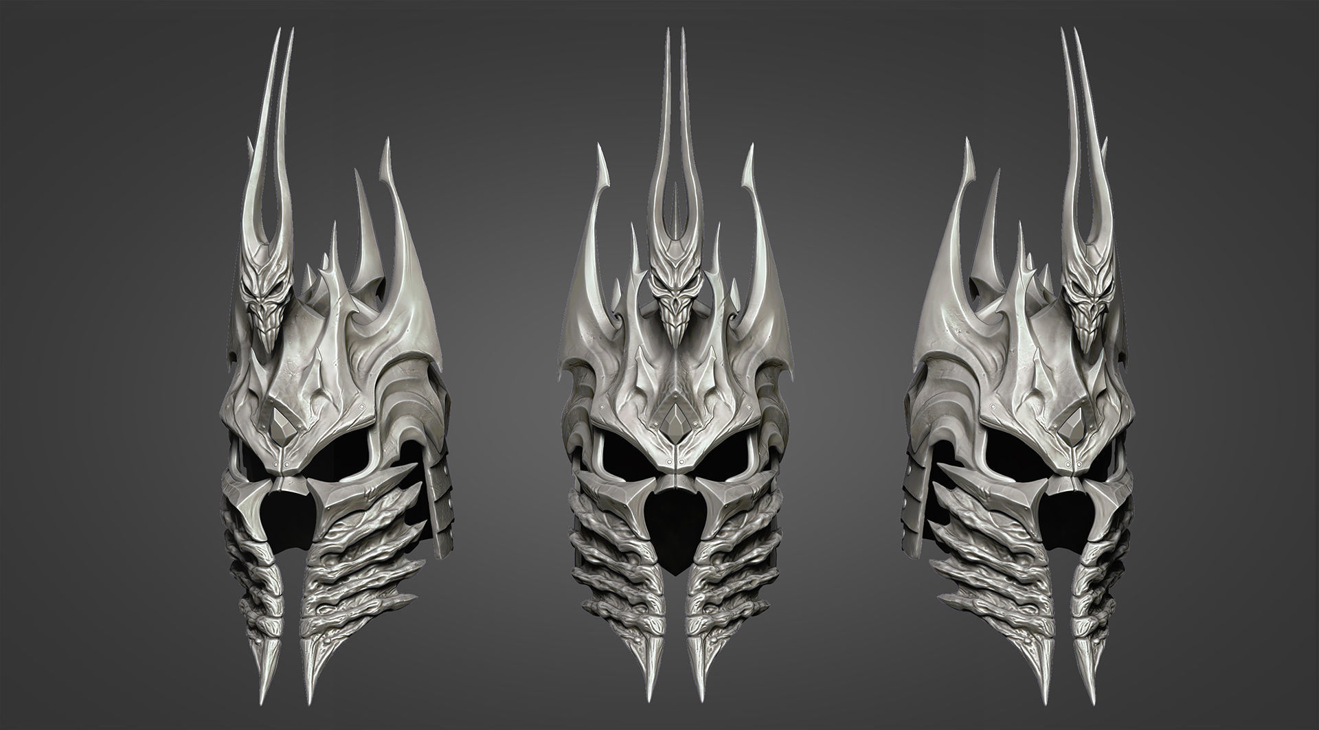 Lich King  Helmet - Helm of Domination 3D print model_1