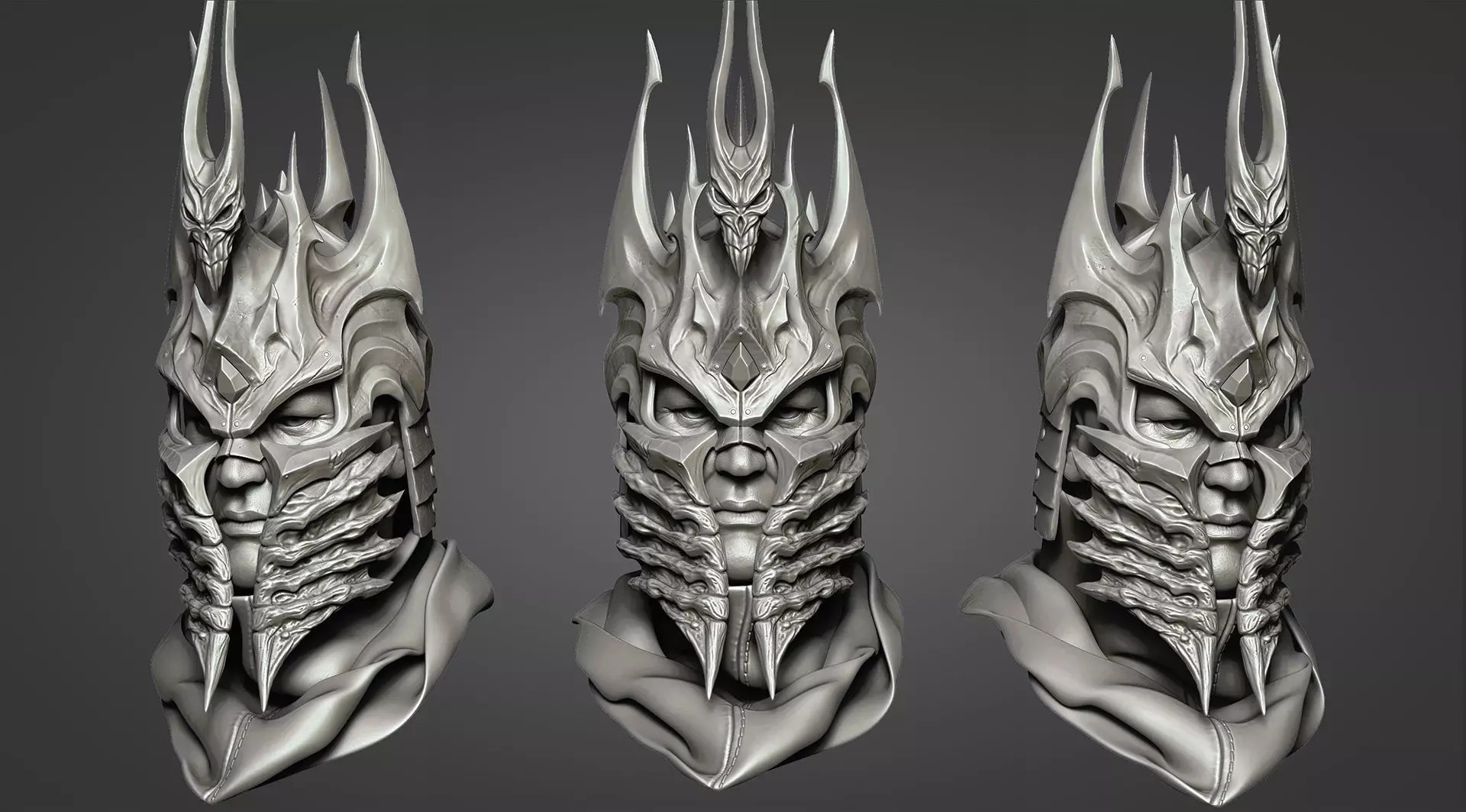 Lich King  Helmet - Helm of Domination 3D print model_0