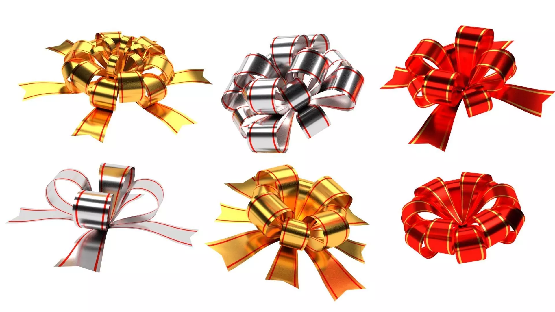 gift bow 3D model_0