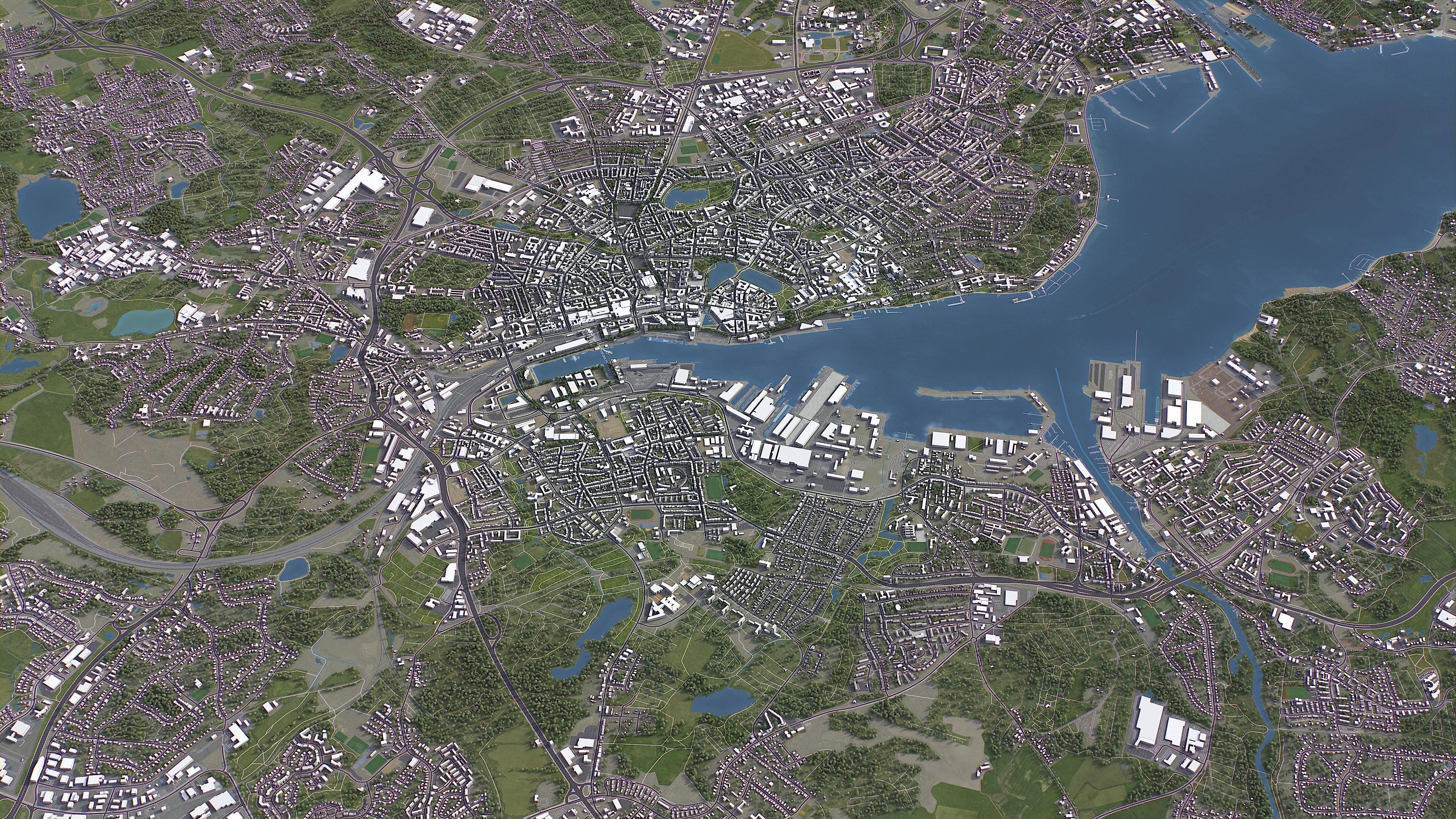 Kiel - 3D City Model Low-poly 3D model_15