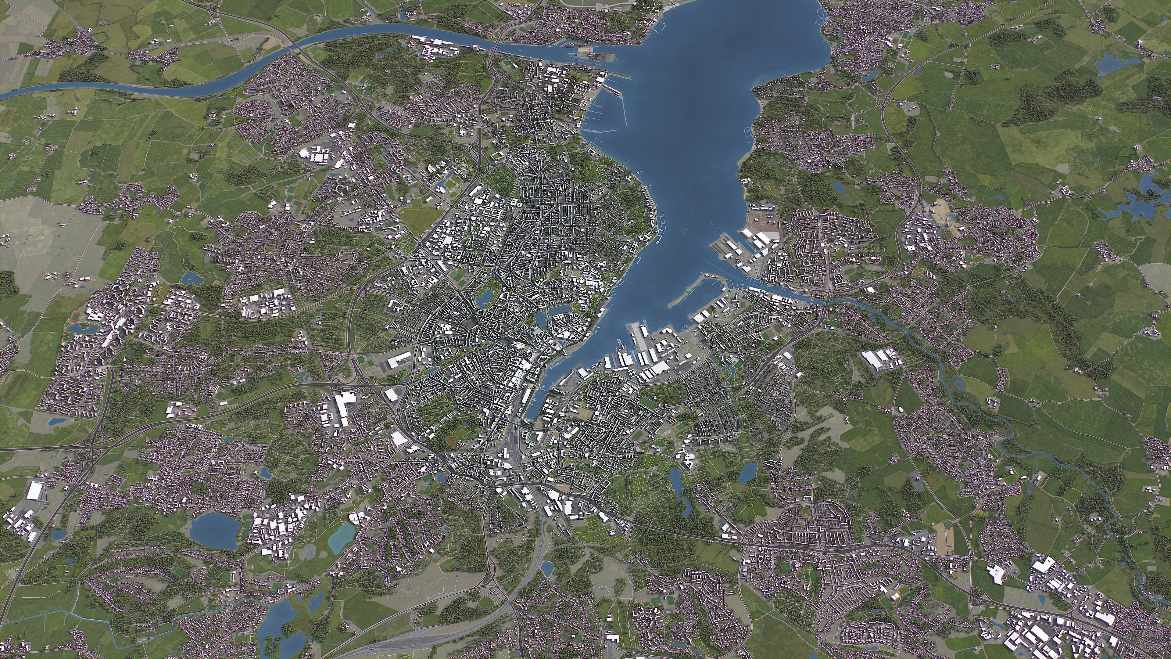 Kiel - 3D City Model Low-poly 3D model_16