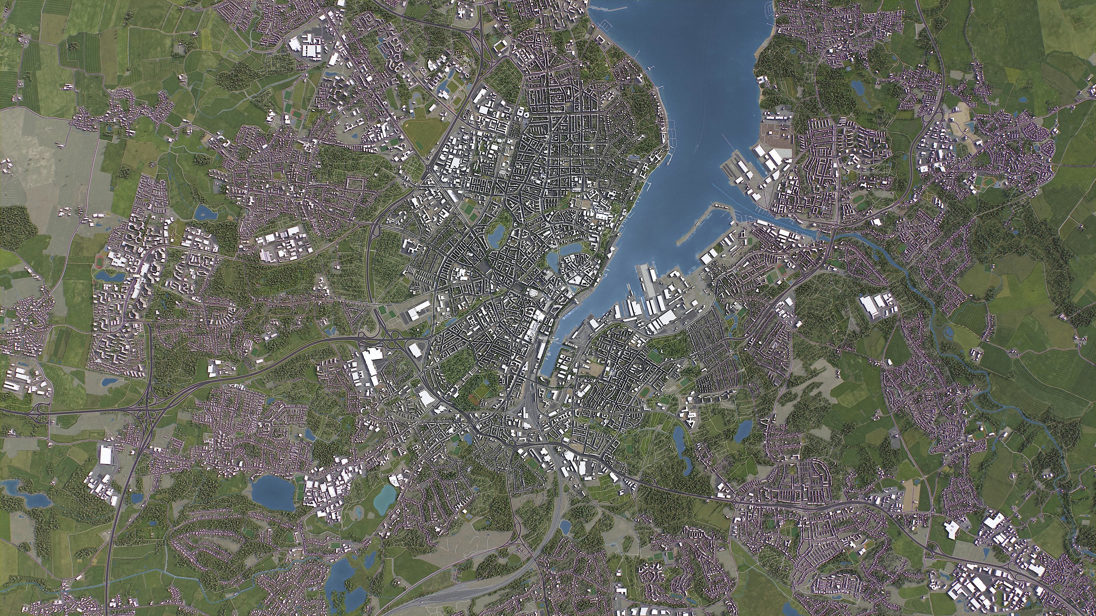 Kiel - 3D City Model Low-poly 3D model_20