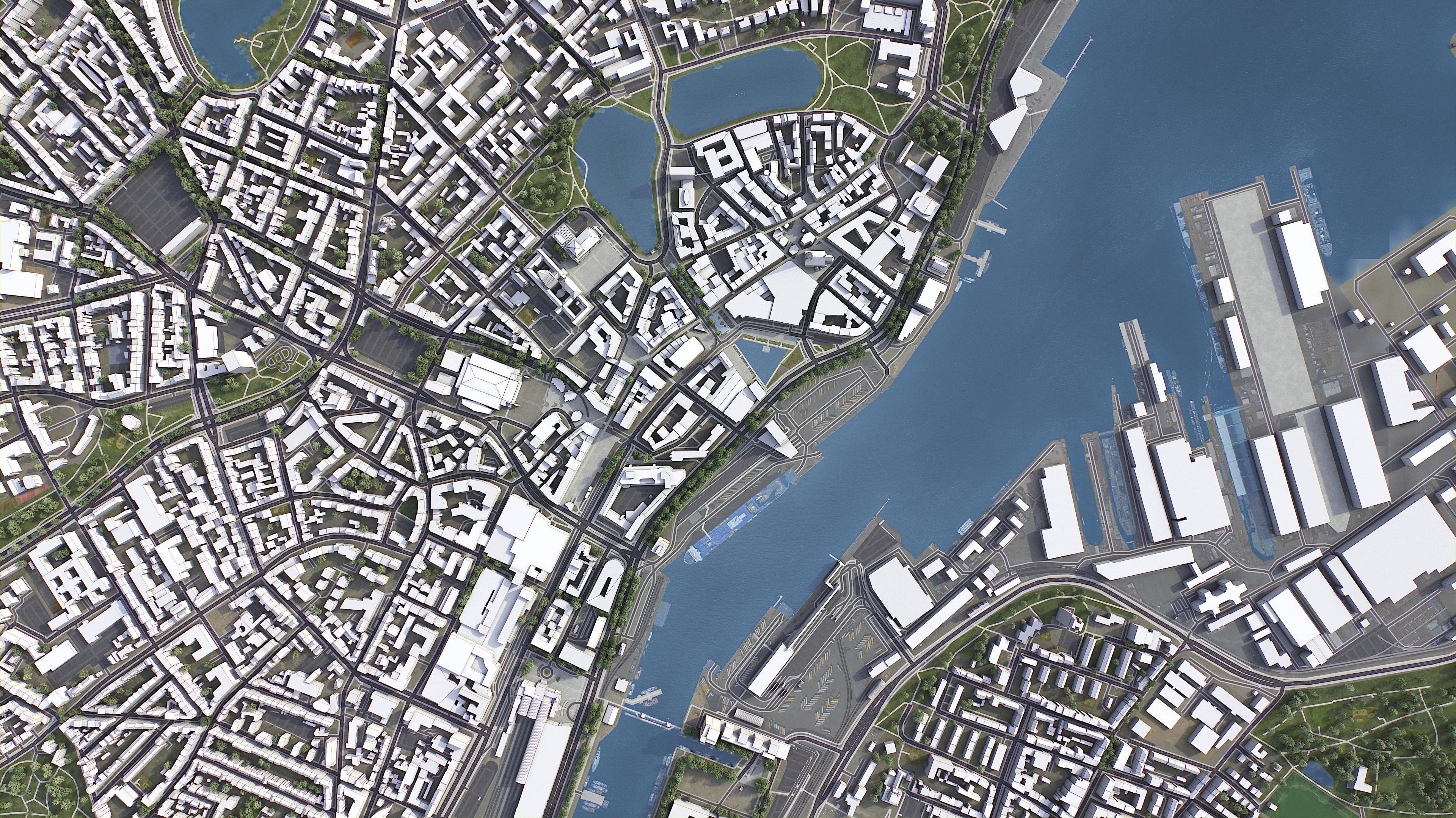 Kiel - 3D City Model Low-poly 3D model_7