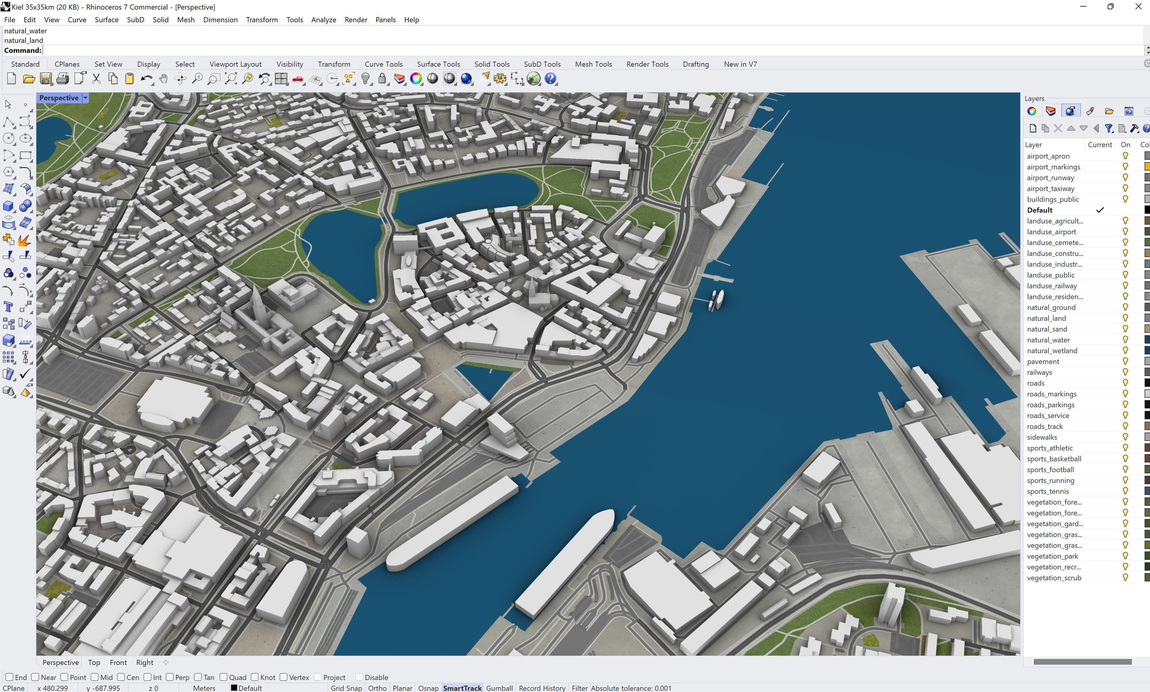 Kiel - 3D City Model Low-poly 3D model_23
