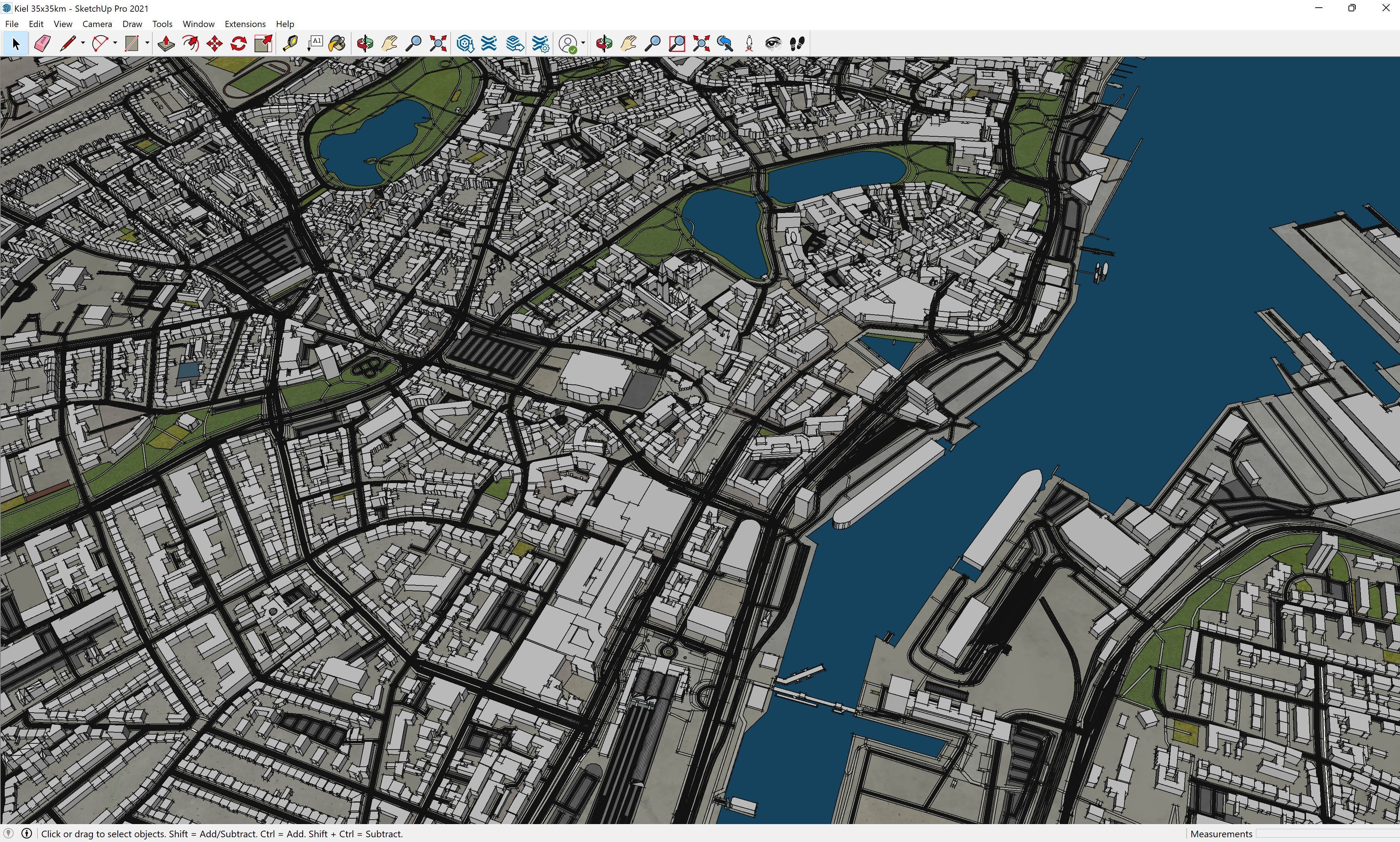 Kiel - 3D City Model Low-poly 3D model_24