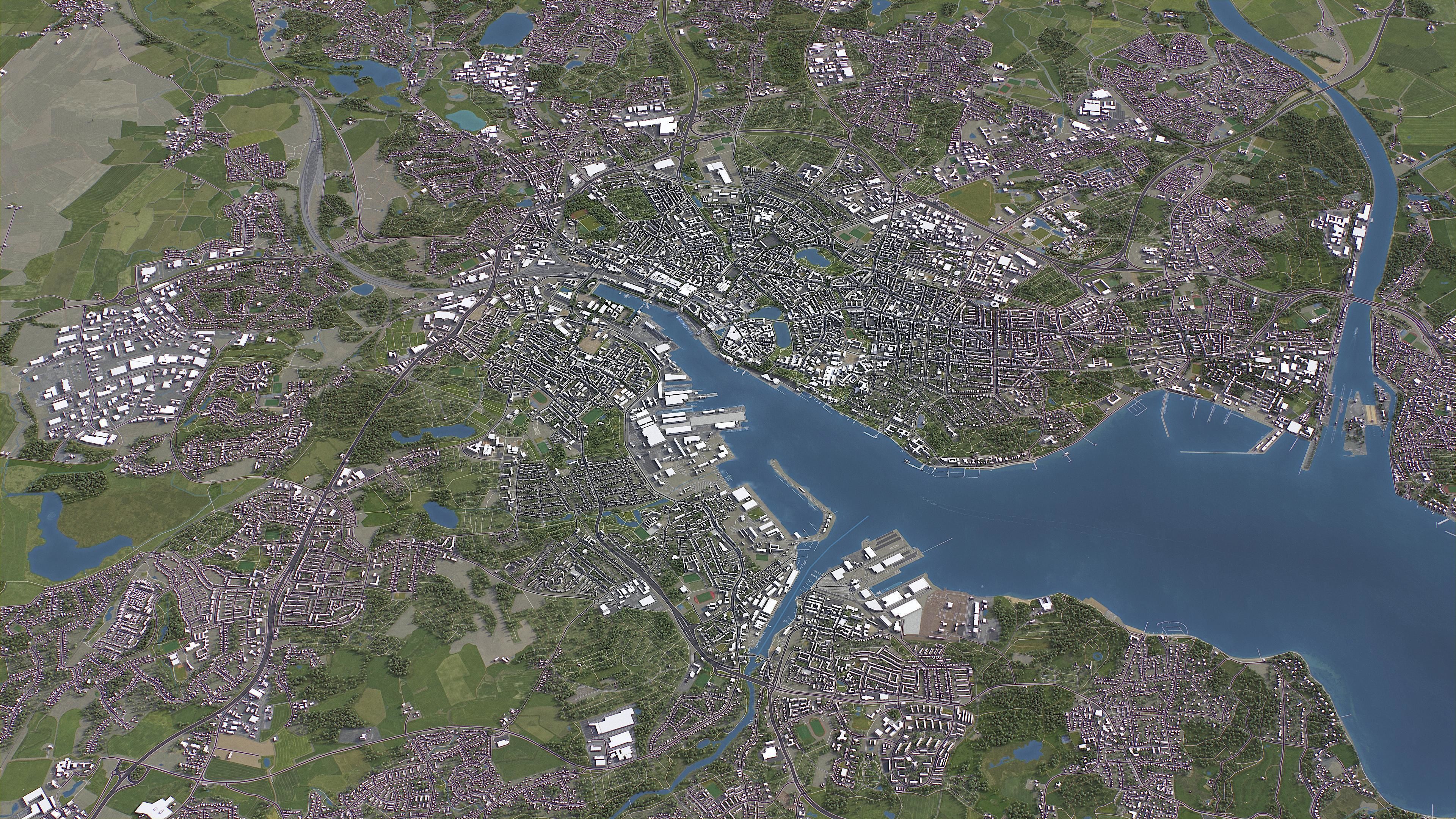 Kiel - 3D City Model Low-poly 3D model_14