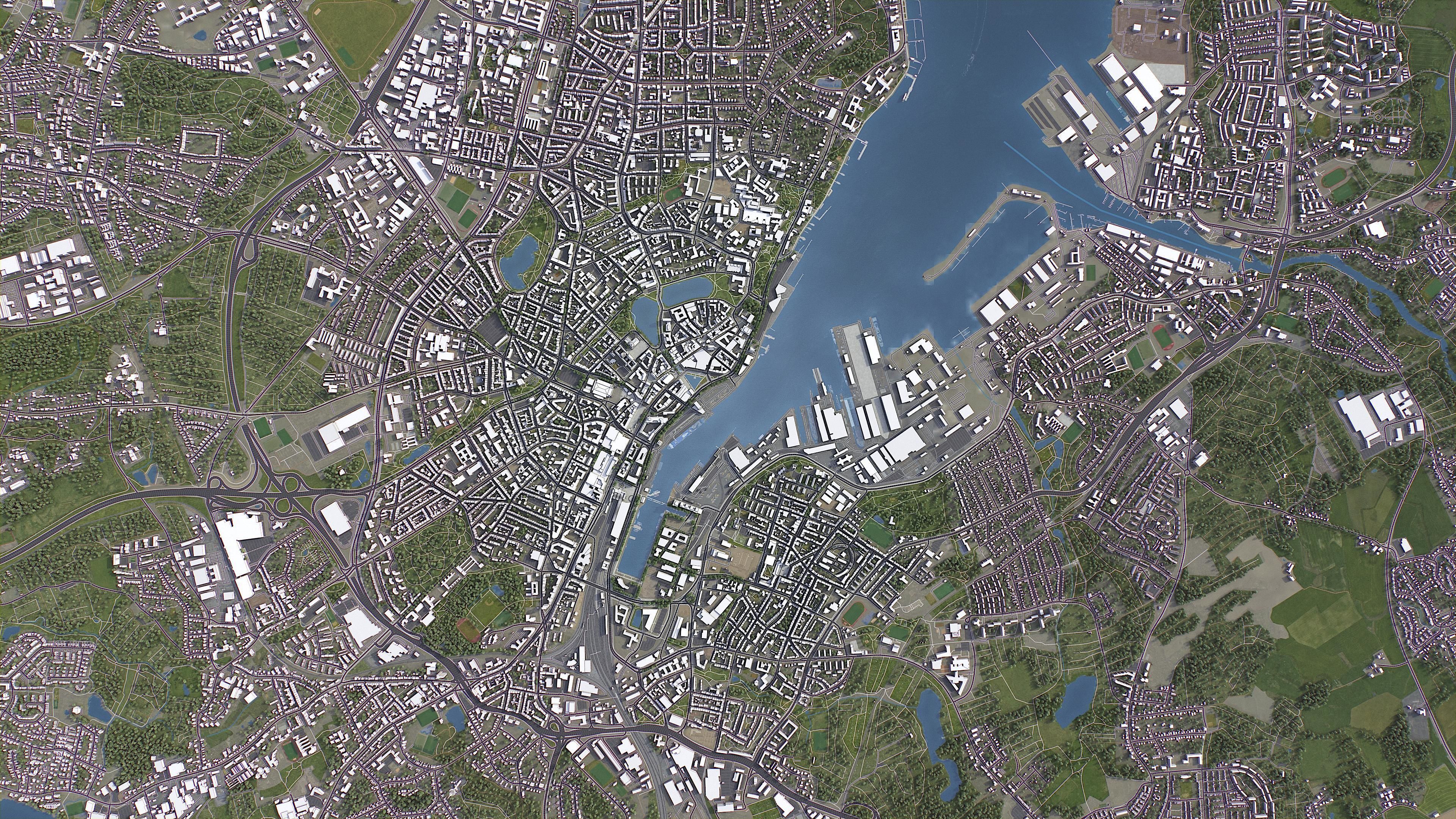 Kiel - 3D City Model Low-poly 3D model_19