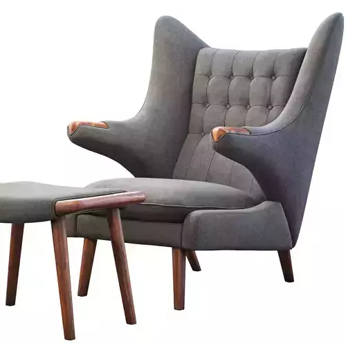 PP19 Papa Bear chair and ottoman