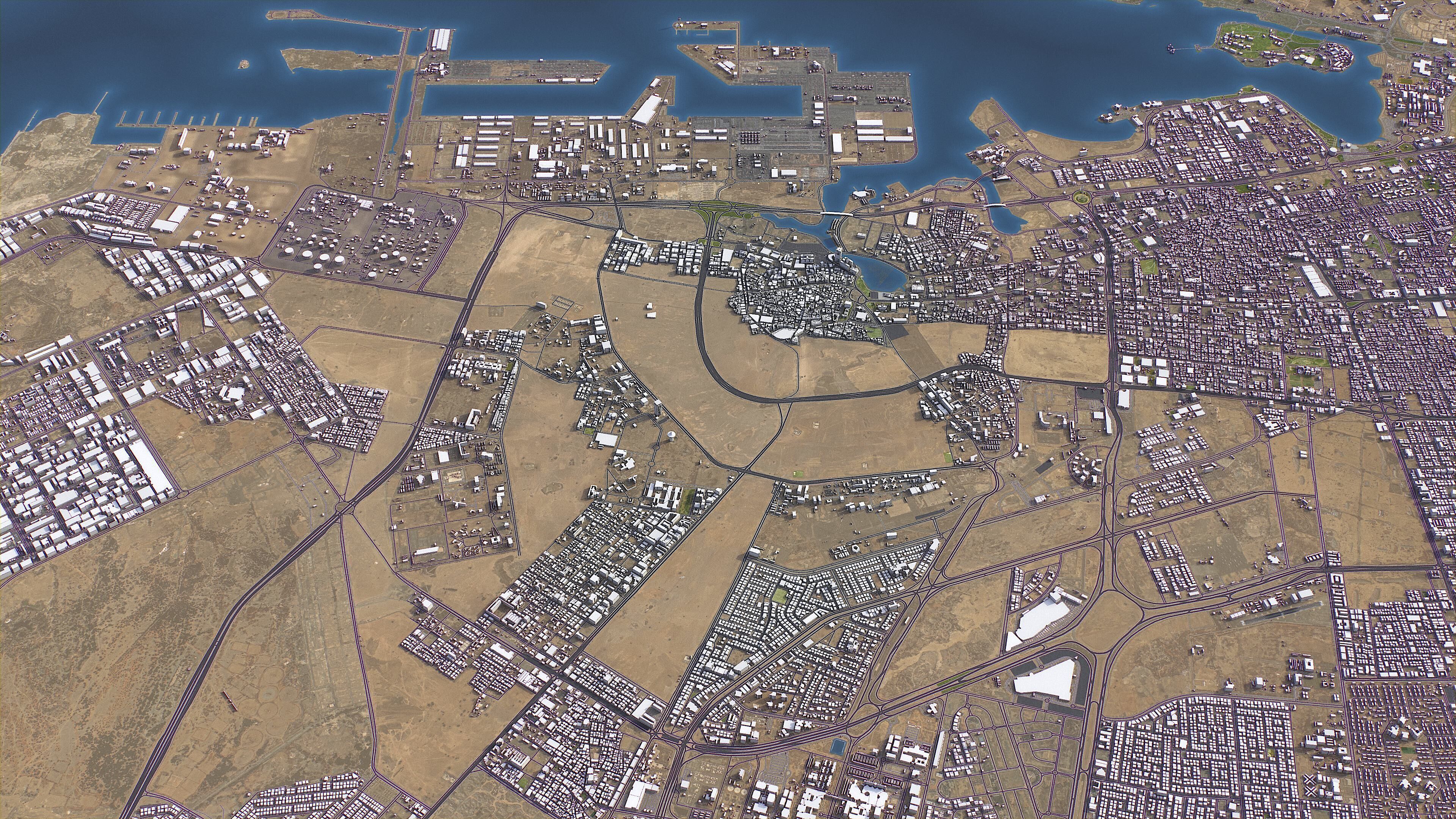 Jeddah - 3D City Model Low-poly 3D model_11