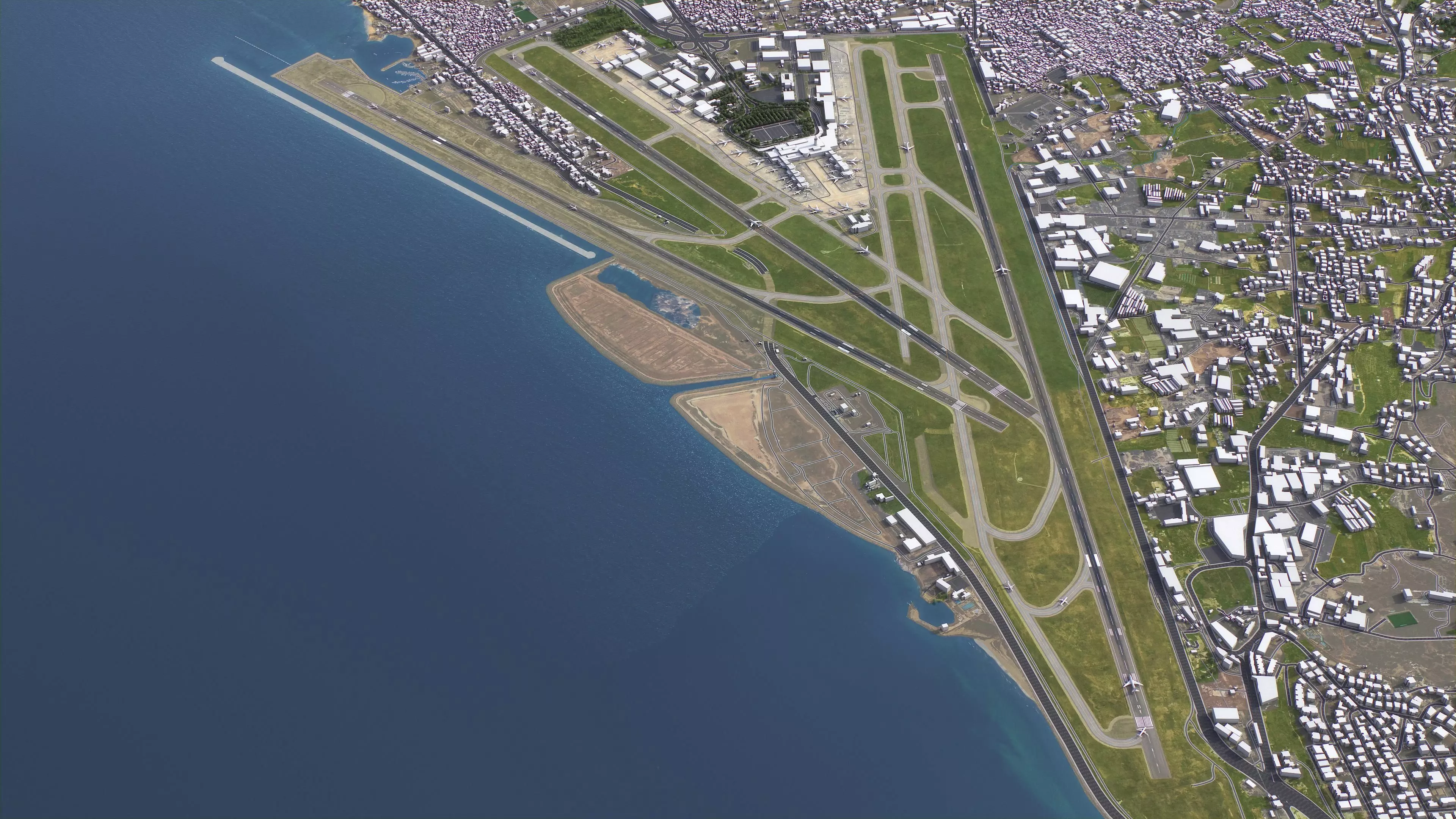 Beirut - Rafic Hariri 3D Airport Low-poly 3D model_6