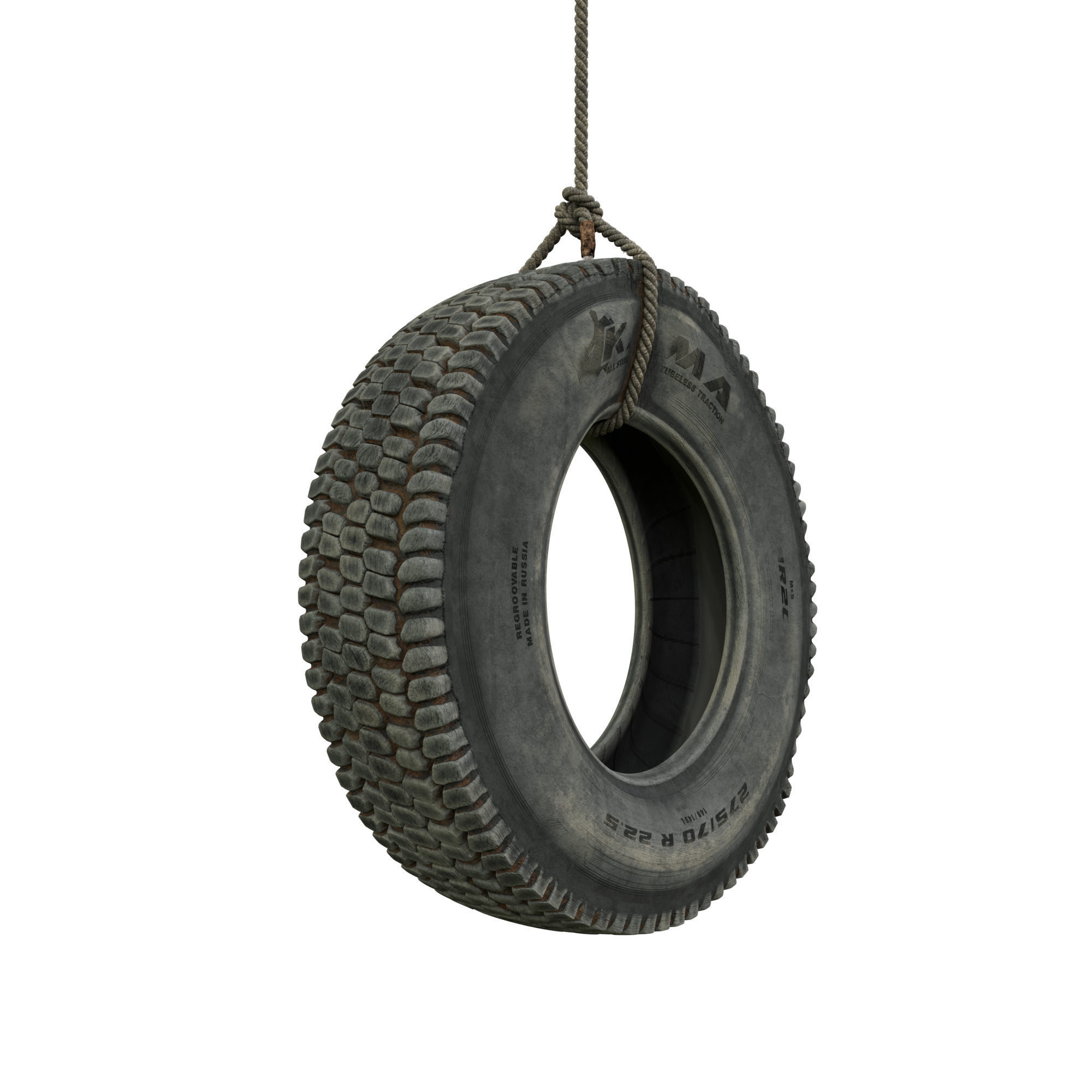 Homemade garden swing 3D model_14