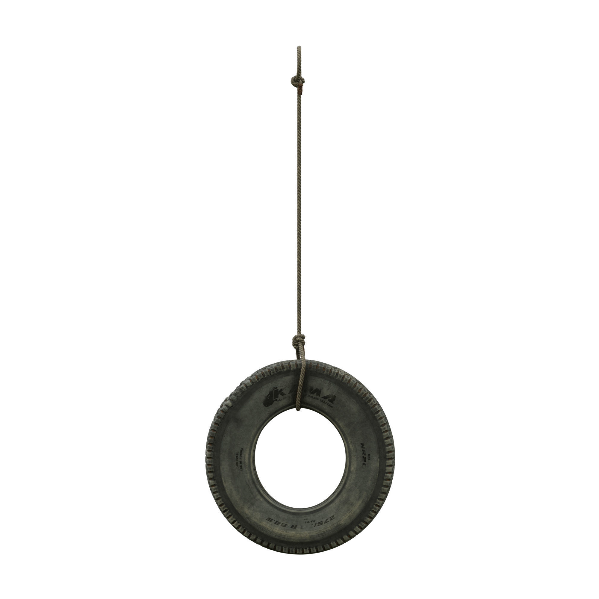 Homemade garden swing 3D model_2