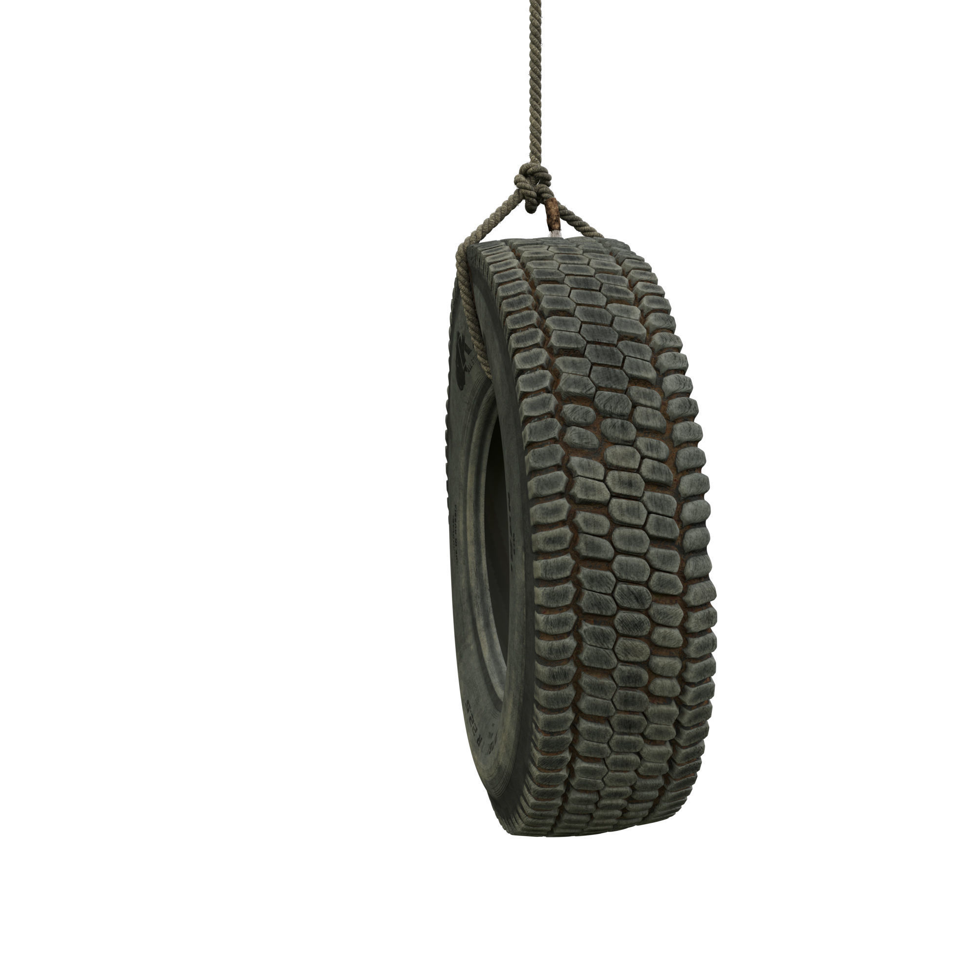 Homemade garden swing 3D model_13