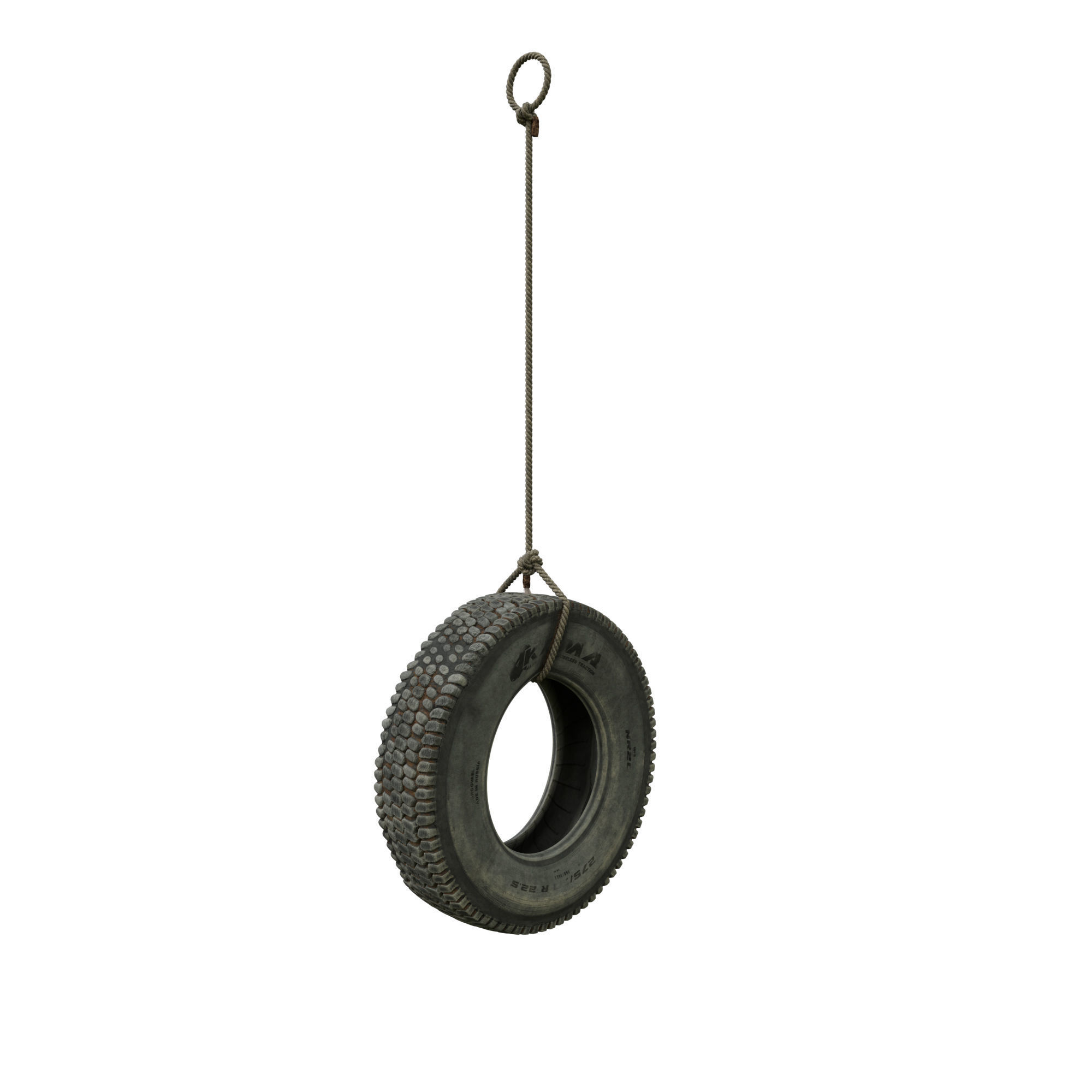 Homemade garden swing 3D model_18