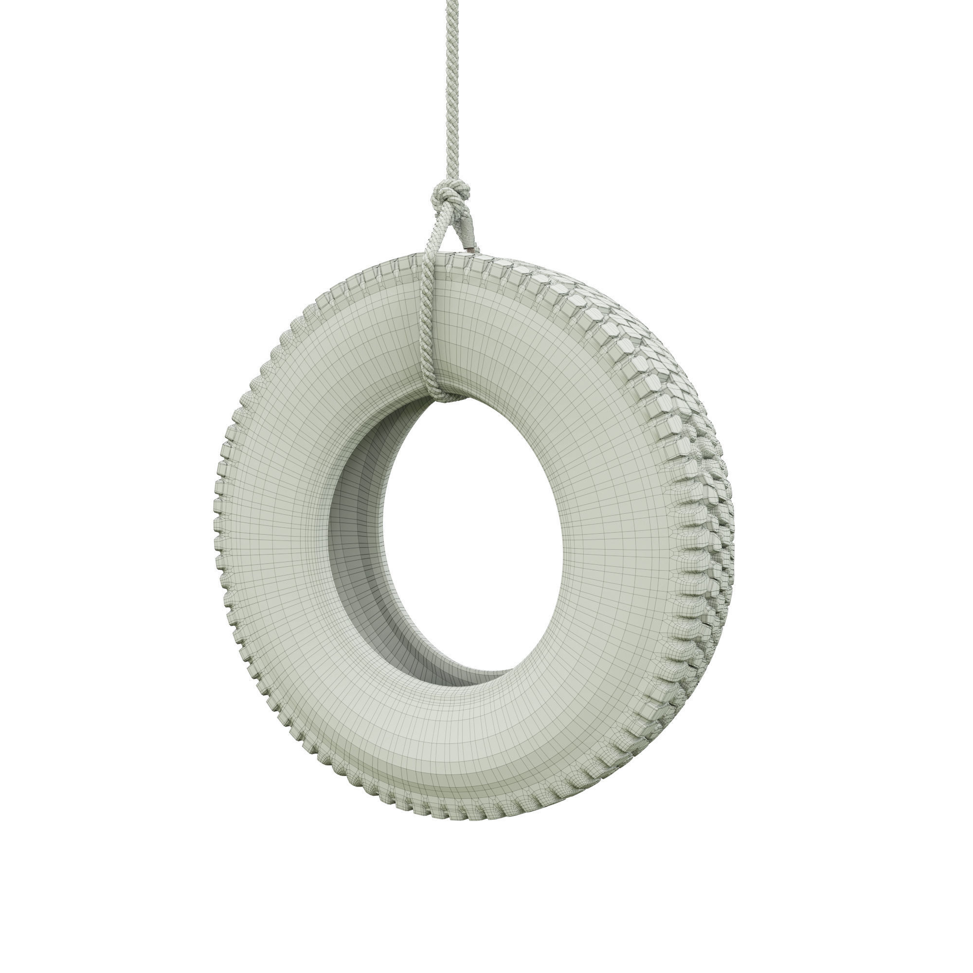 Homemade garden swing 3D model_24