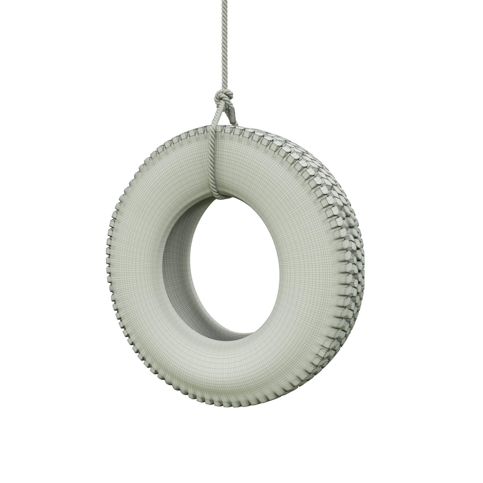 Homemade garden swing 3D model_25