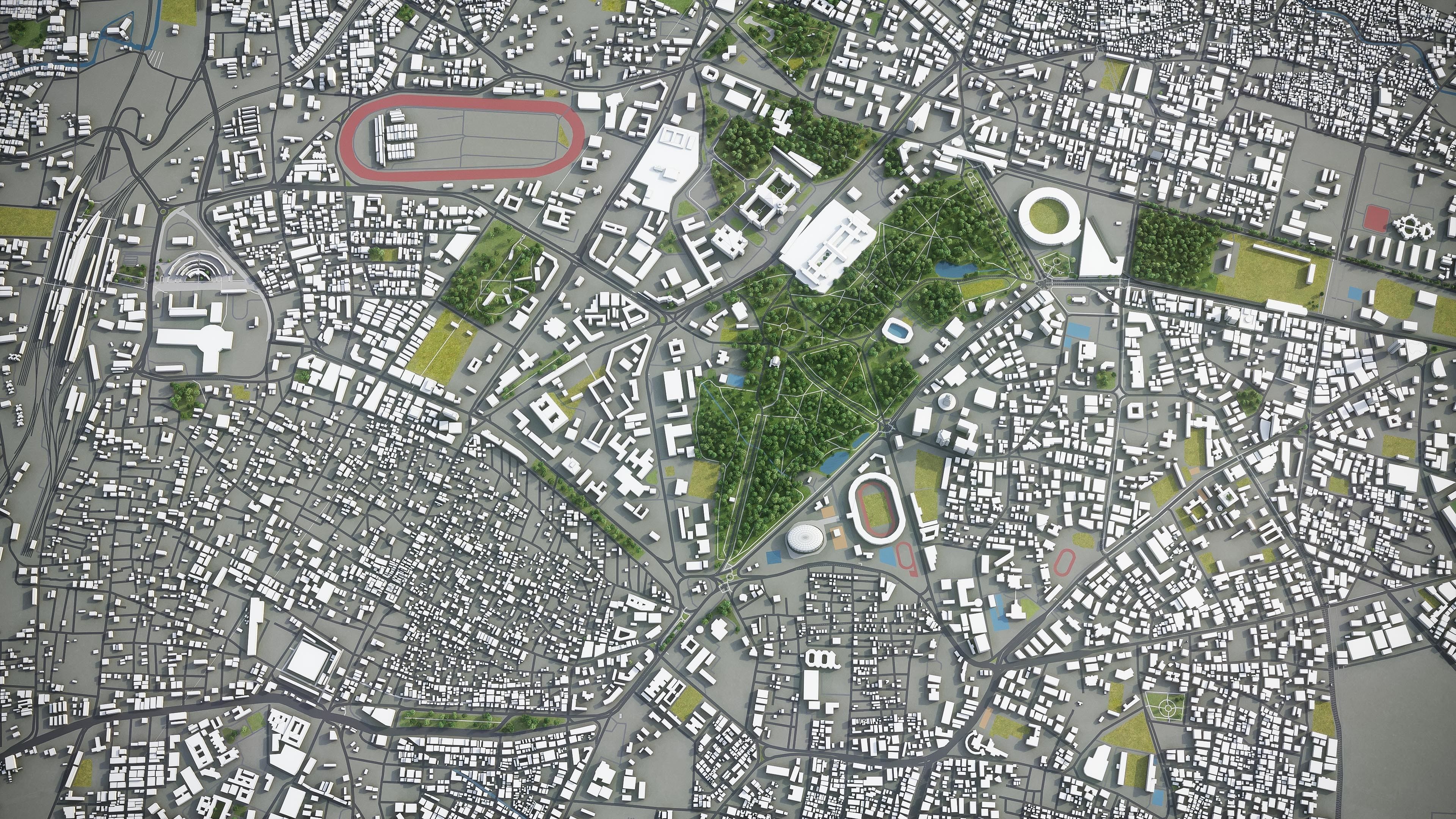 Bangalore - 3D City Model Low-poly 3D model_7