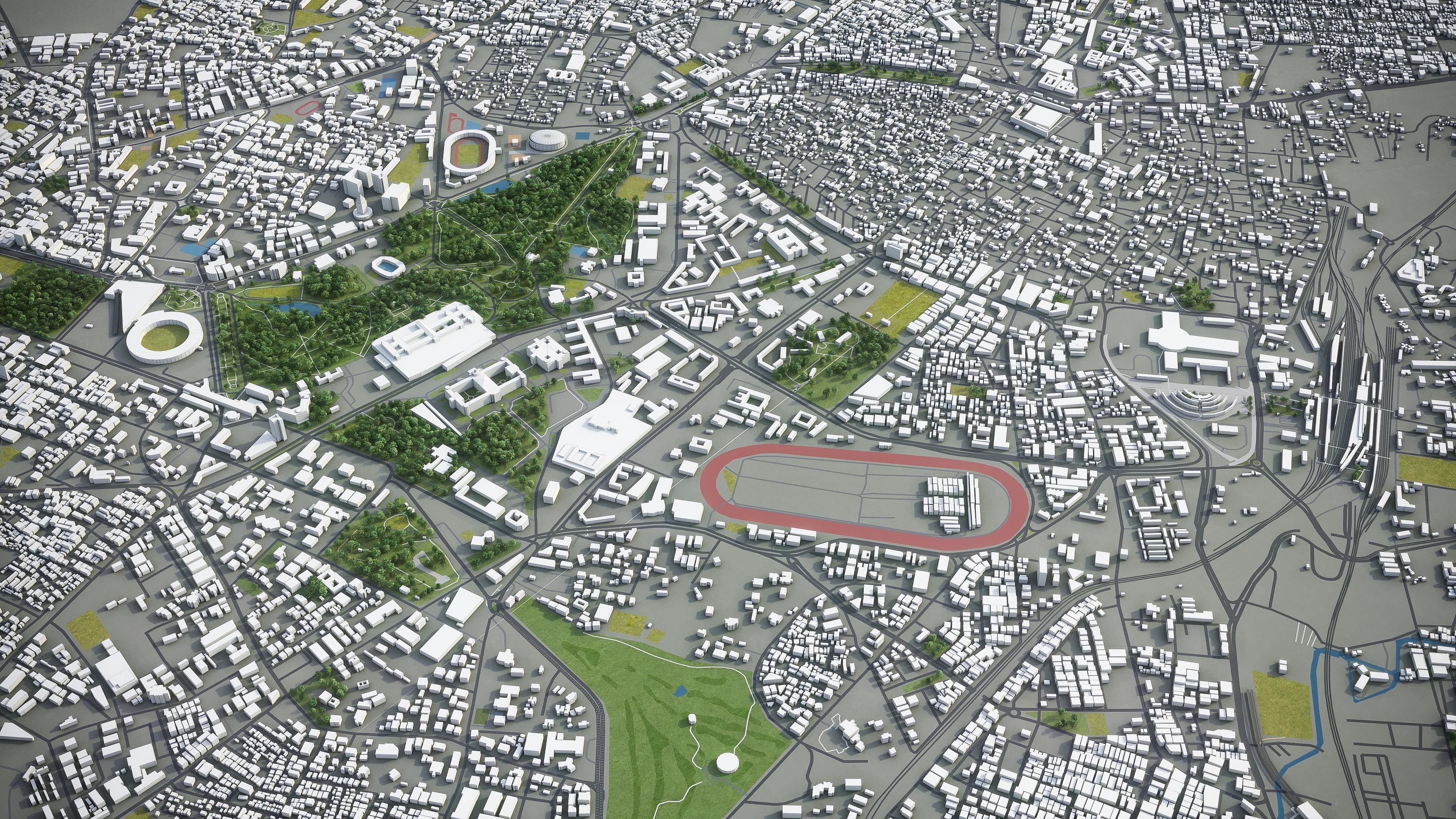 Bangalore - 3D City Model Low-poly 3D model_9