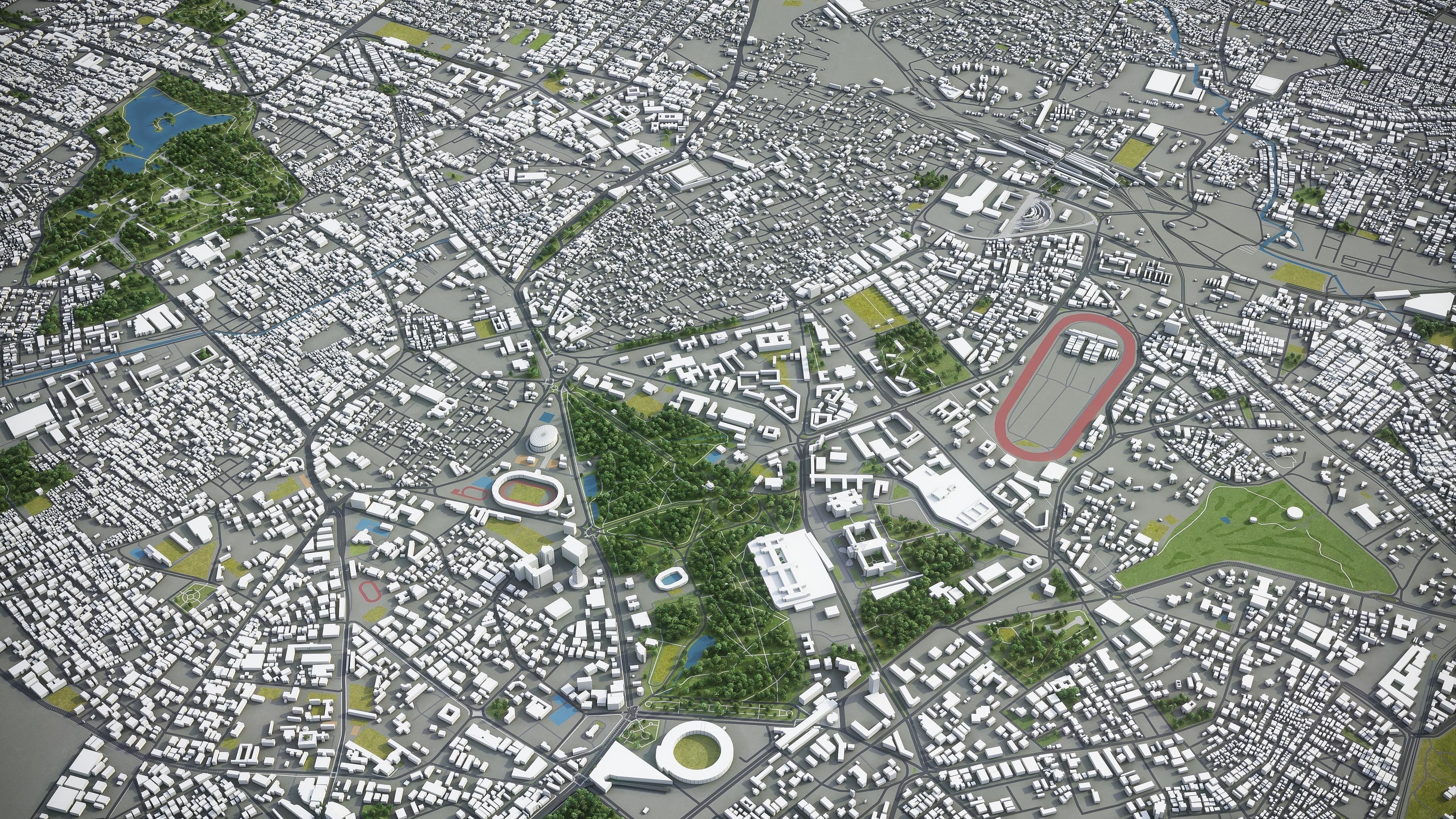 Bangalore - 3D City Model Low-poly 3D model_6