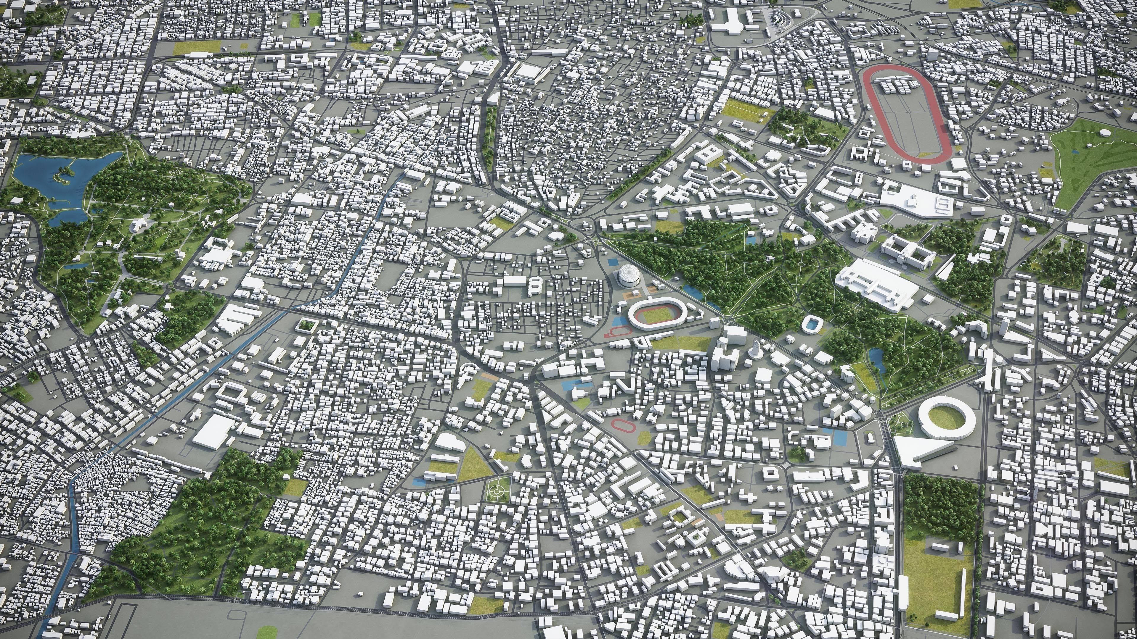 Bangalore - 3D City Model Low-poly 3D model_8