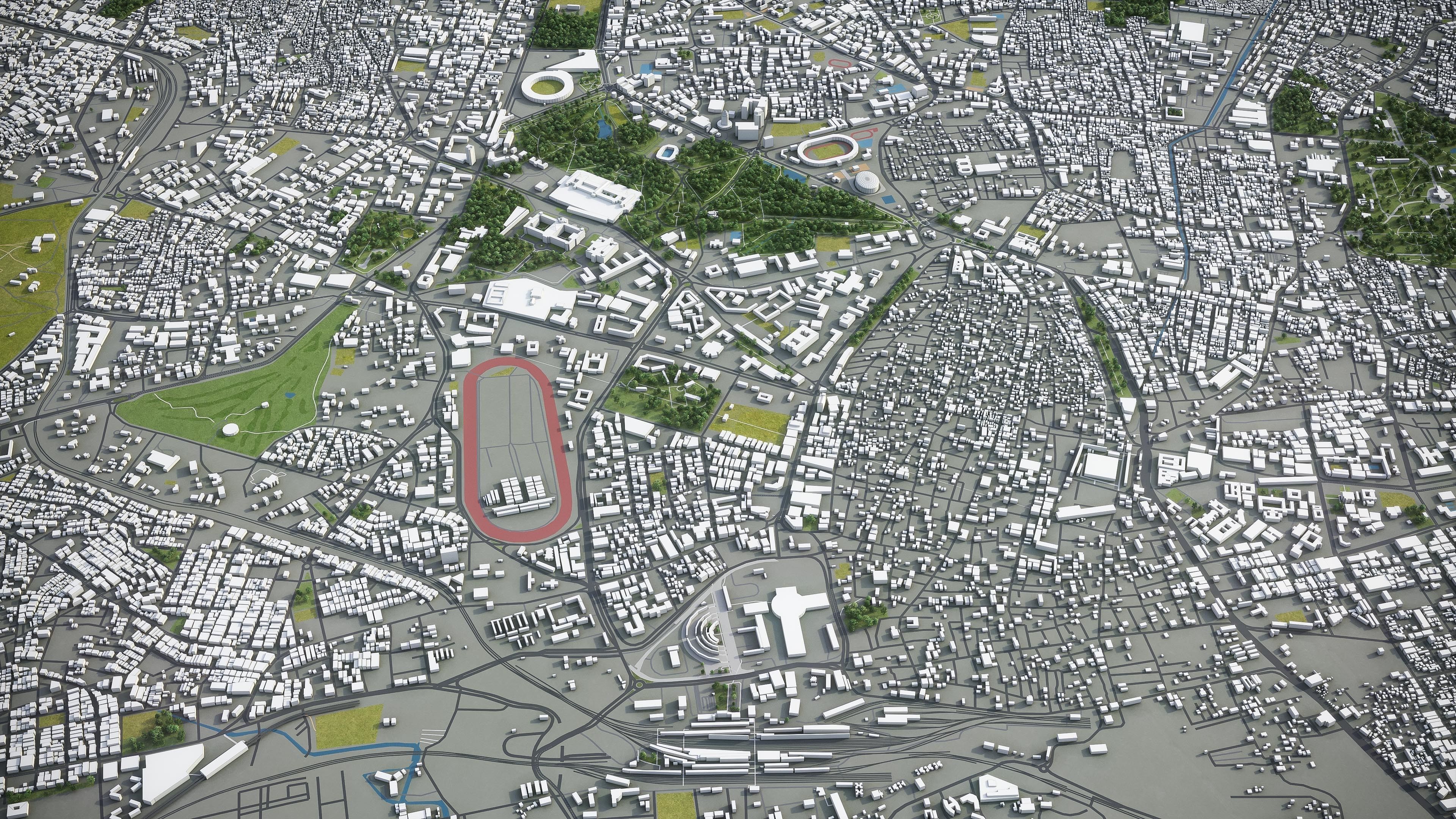 Bangalore - 3D City Model Low-poly 3D model_5