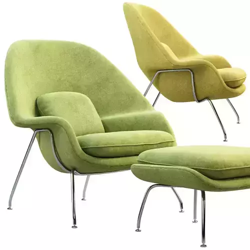 Womb Chair and Ottoman