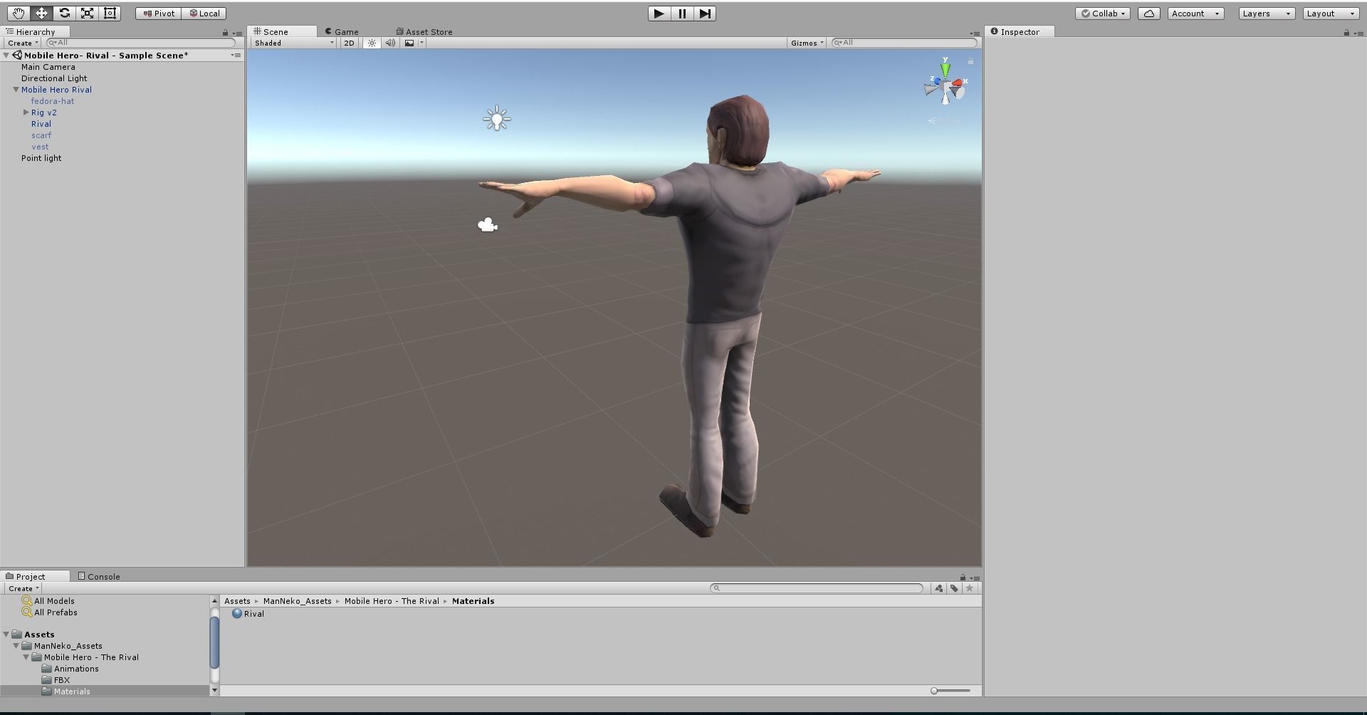 Mobile Hero -  The Rival - With 2D style Animations Low-poly 3D model_39