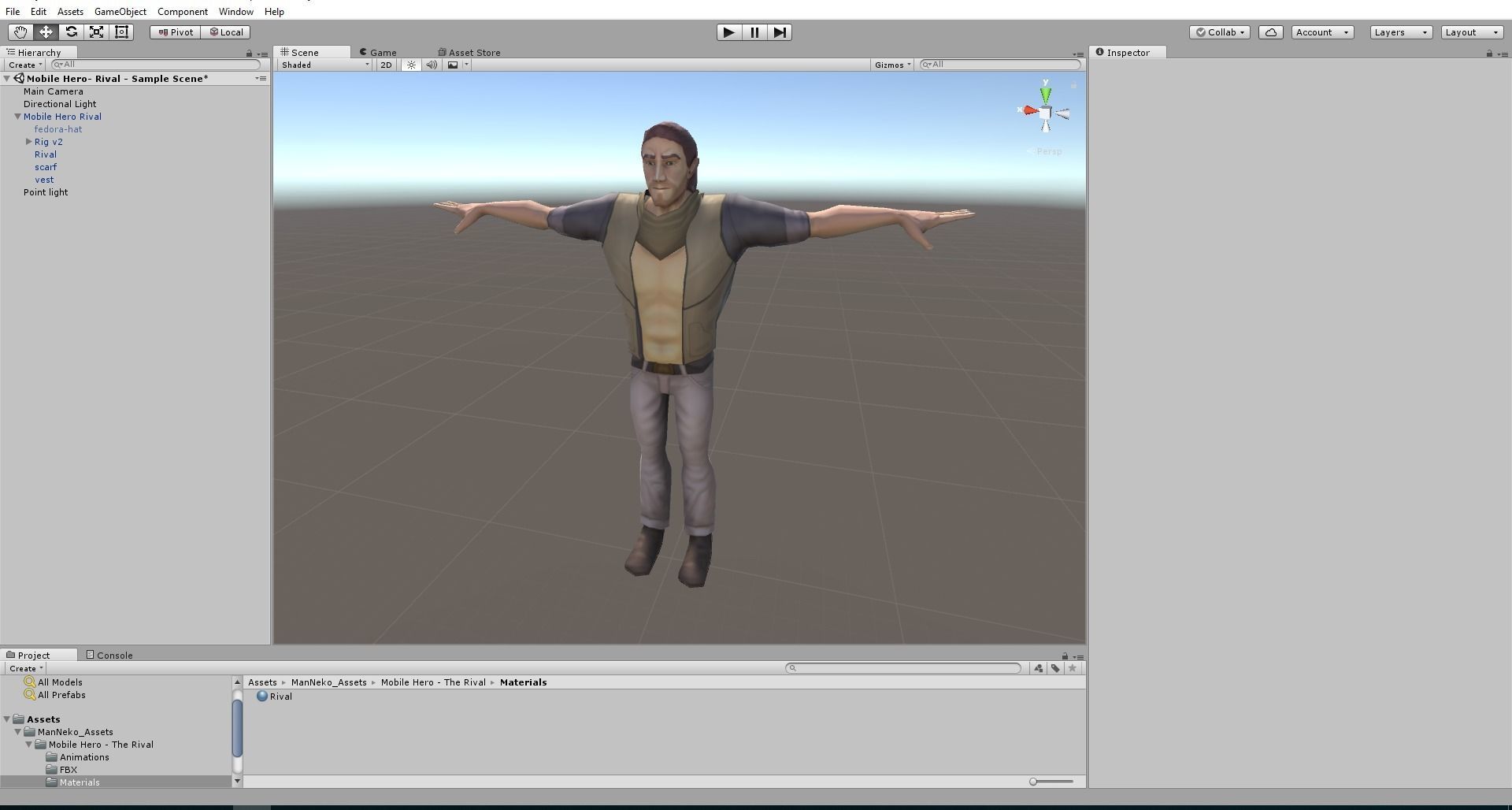 Mobile Hero -  The Rival - With 2D style Animations Low-poly 3D model_36