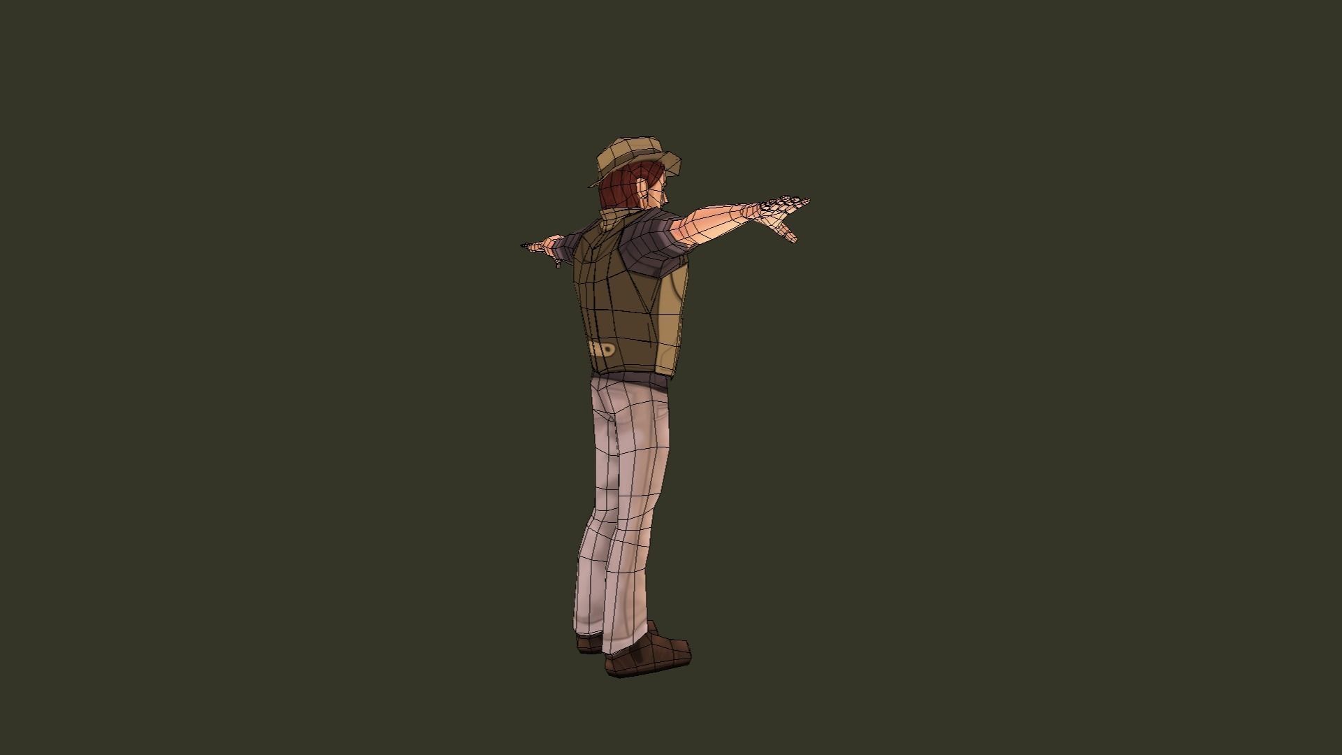 Mobile Hero -  The Rival - With 2D style Animations Low-poly 3D model_25