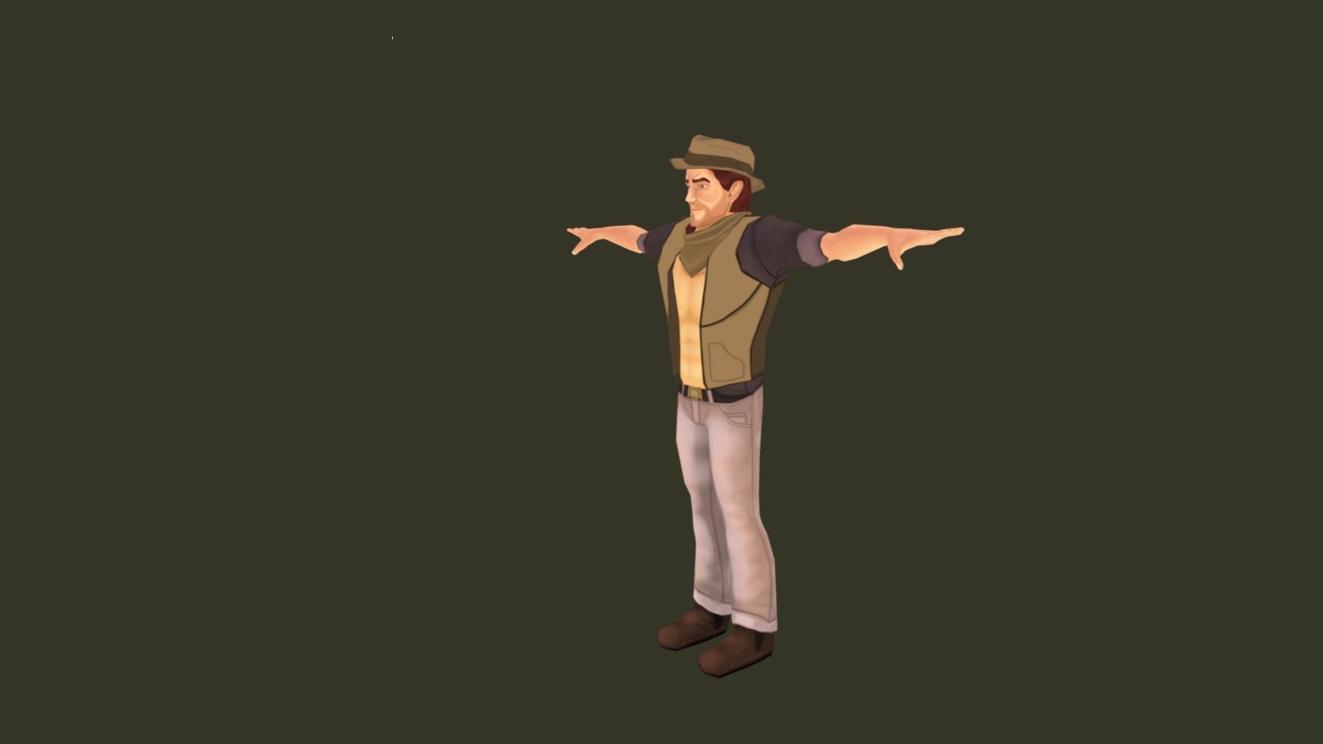 Mobile Hero -  The Rival - With 2D style Animations Low-poly 3D model_13