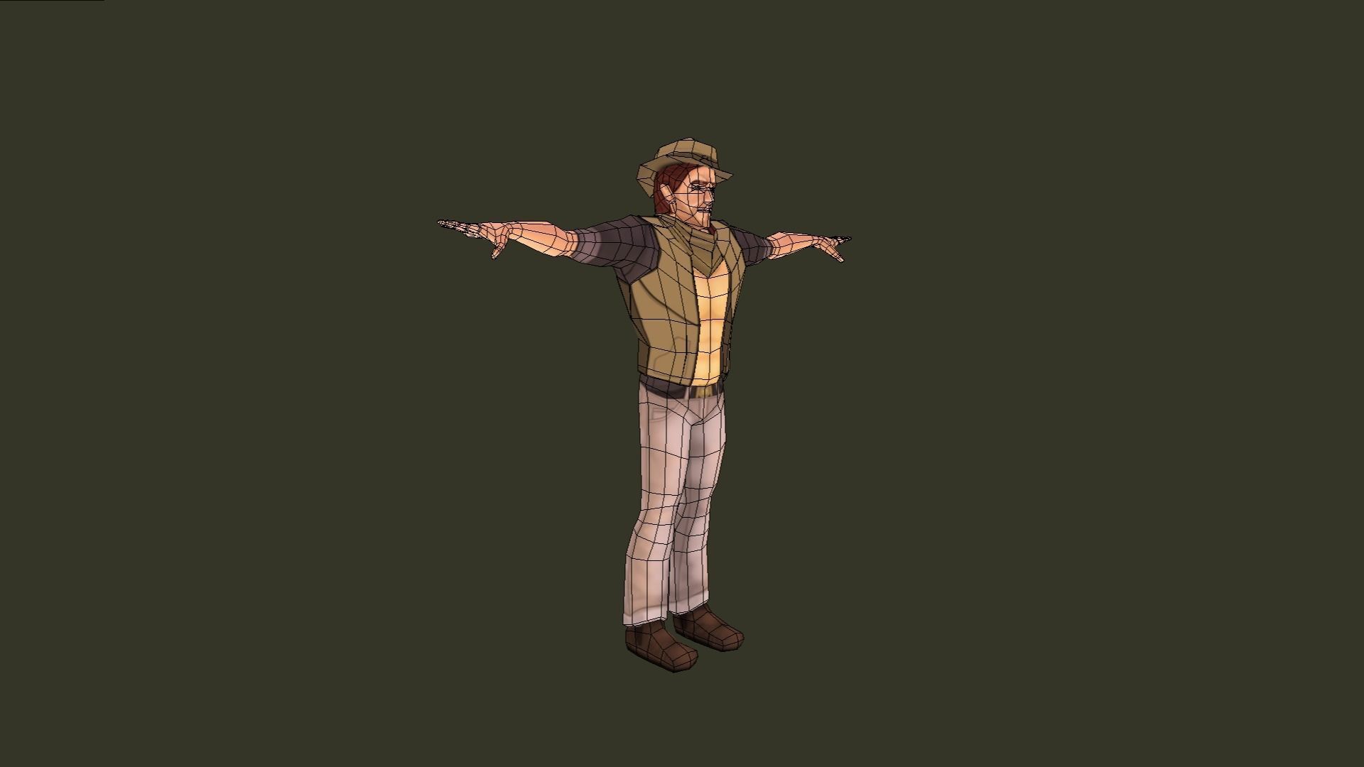 Mobile Hero -  The Rival - With 2D style Animations Low-poly 3D model_27