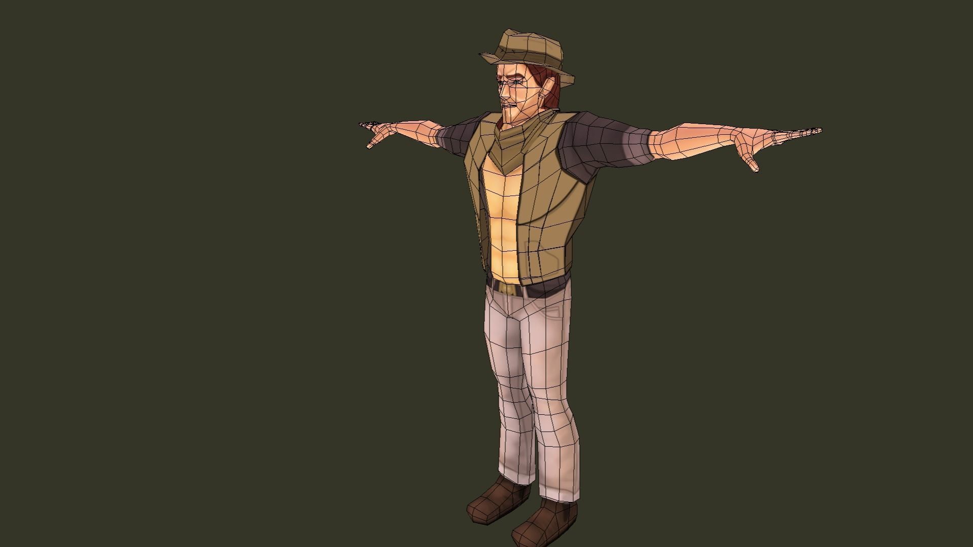 Mobile Hero -  The Rival - With 2D style Animations Low-poly 3D model_21