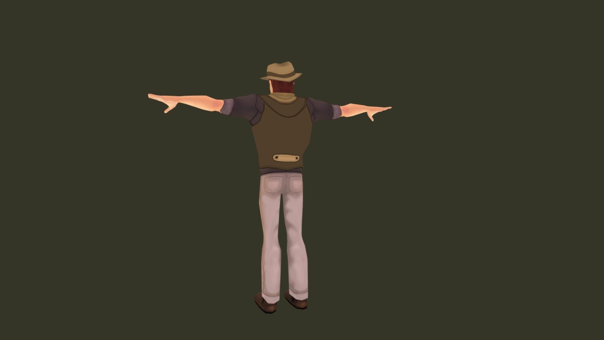 Mobile Hero -  The Rival - With 2D style Animations Low-poly 3D model_16
