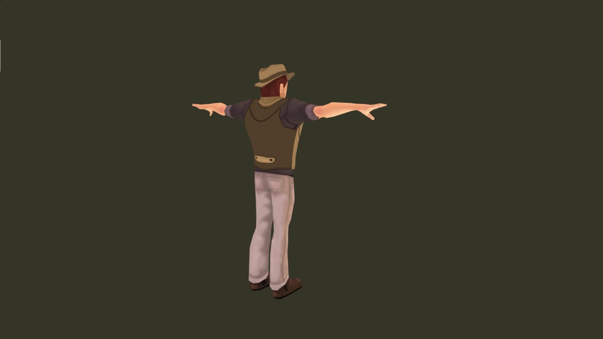Mobile Hero -  The Rival - With 2D style Animations Low-poly 3D model_17