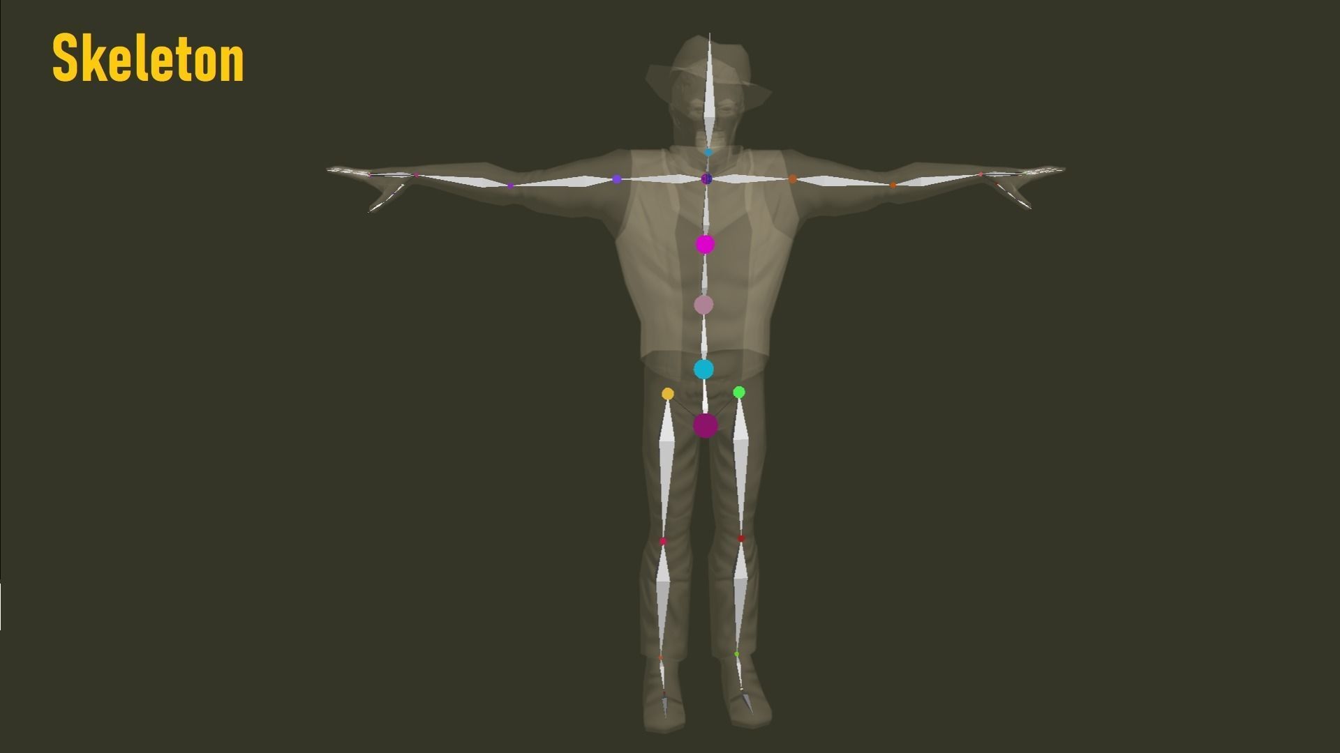 Mobile Hero -  The Rival - With 2D style Animations Low-poly 3D model_28