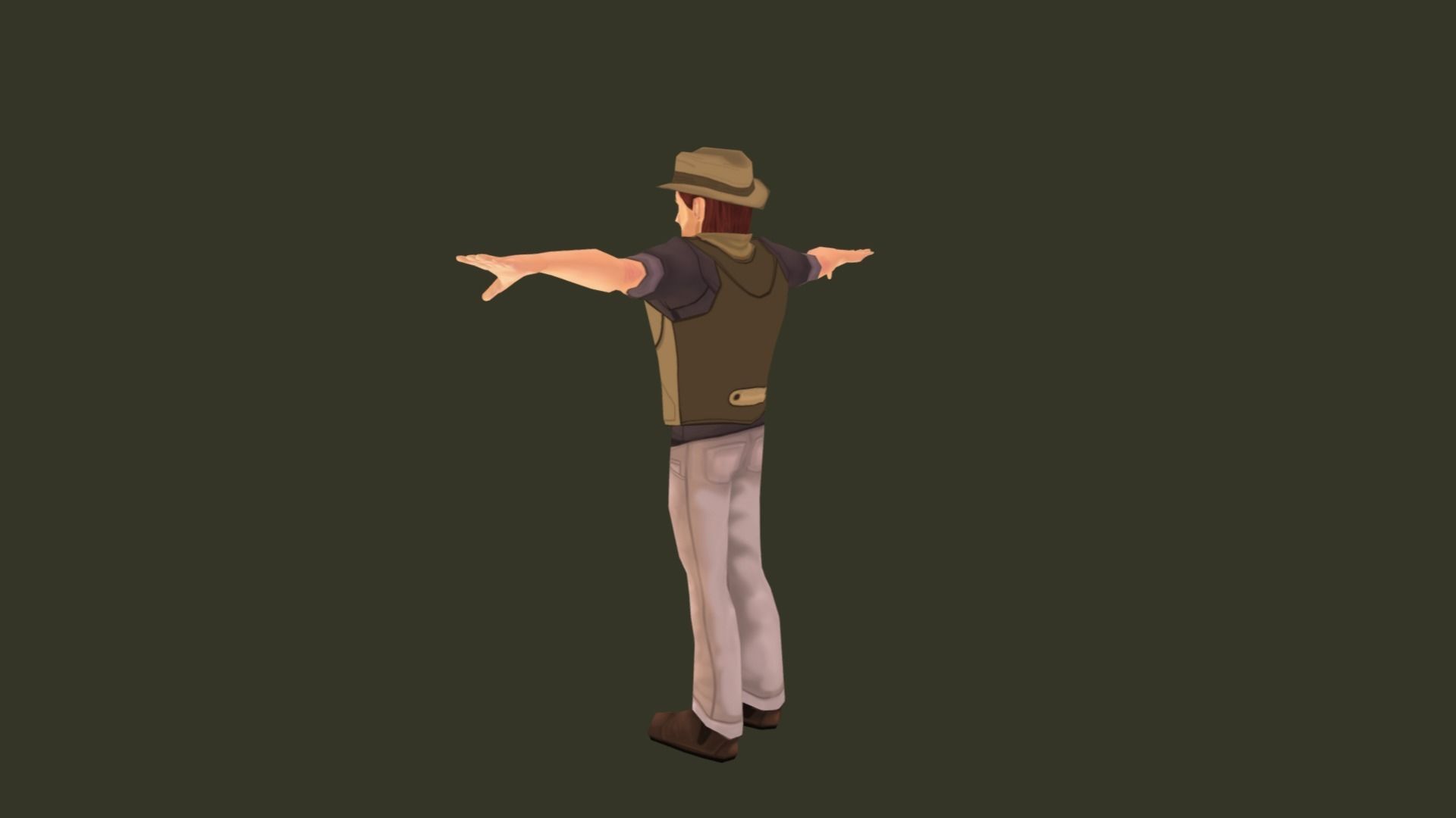 Mobile Hero -  The Rival - With 2D style Animations Low-poly 3D model_15