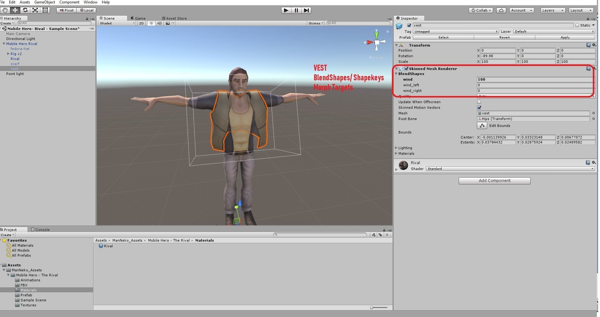 Mobile Hero -  The Rival - With 2D style Animations Low-poly 3D model_43