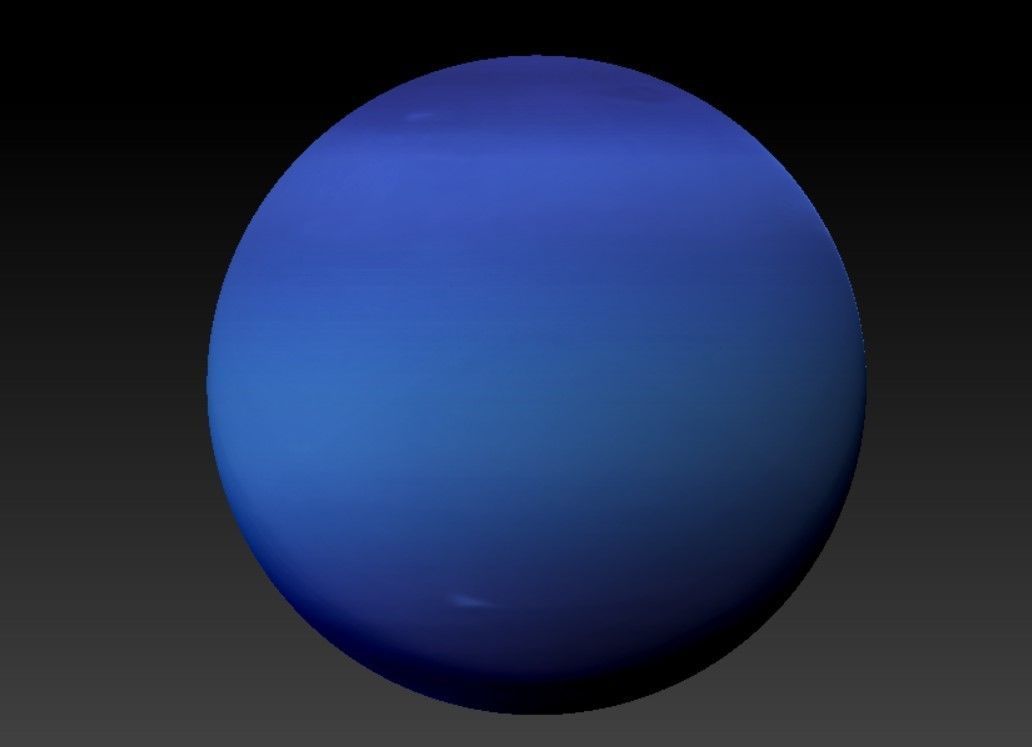 Solar system planets with relief 3D print model_10