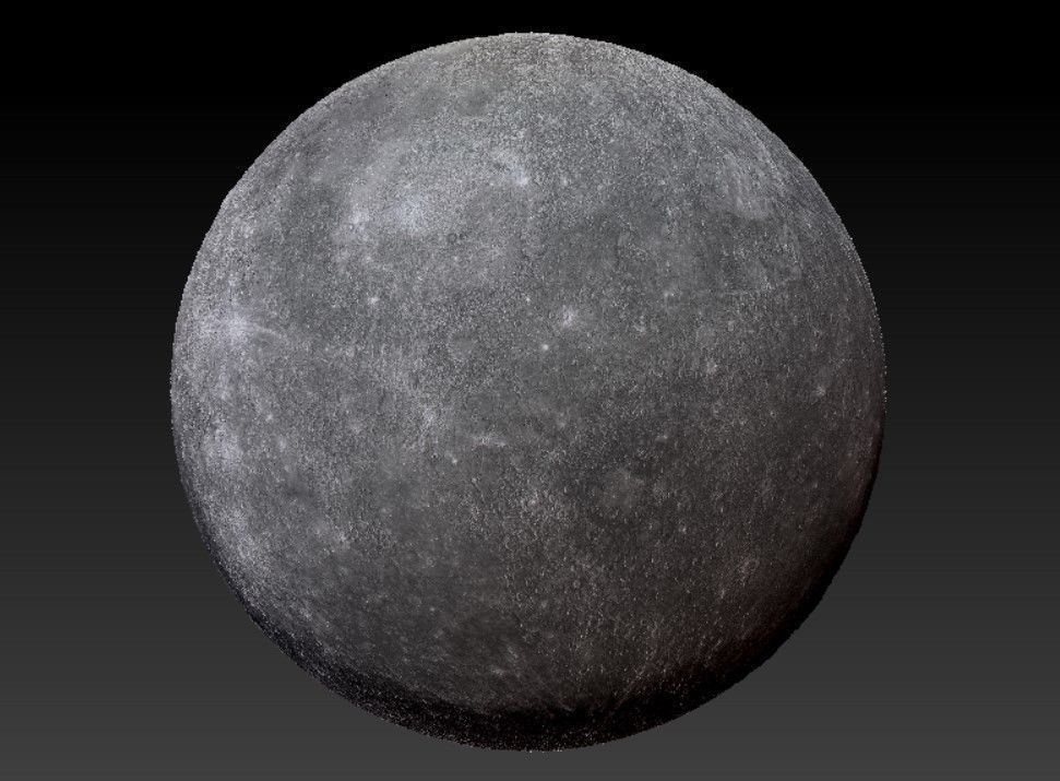 Solar system planets with relief 3D print model_8