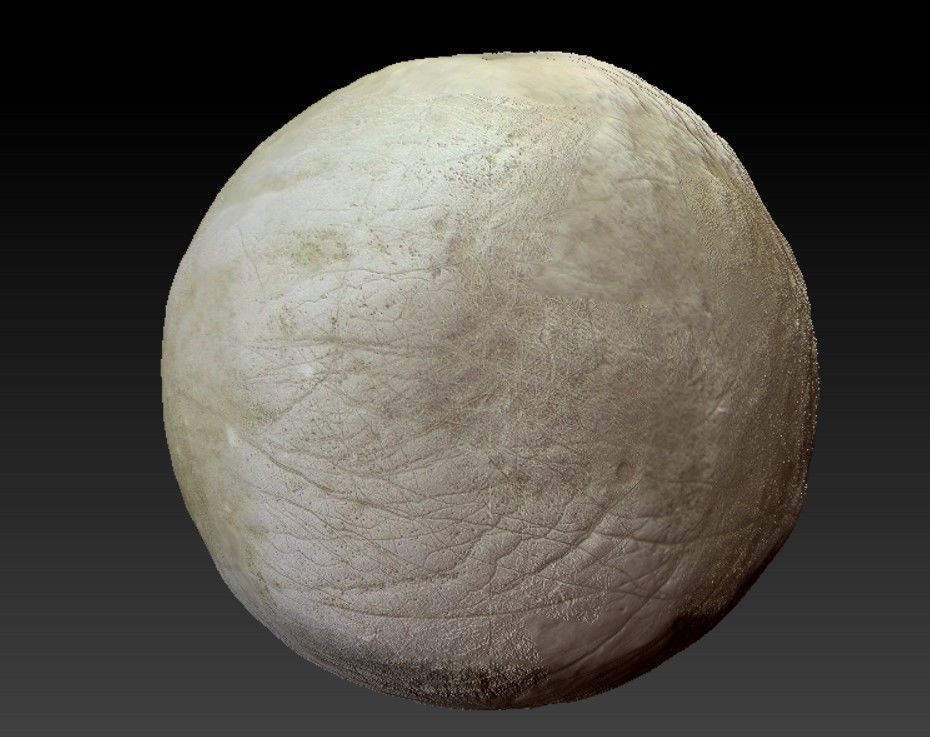 Solar system planets with relief 3D print model_3