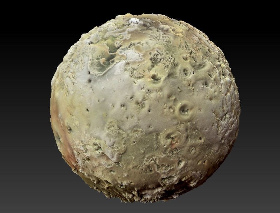 Solar system planets with relief 3D print model_5