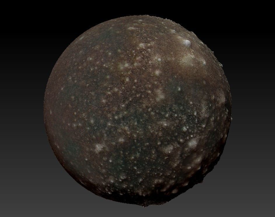 Solar system planets with relief 3D print model_1